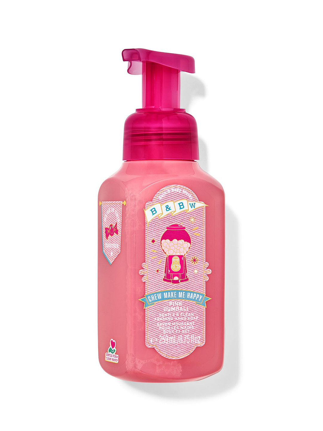 Bath & Body Works Pink Gumball Gentle & Clean Foaming Hand Soap - 259 ml