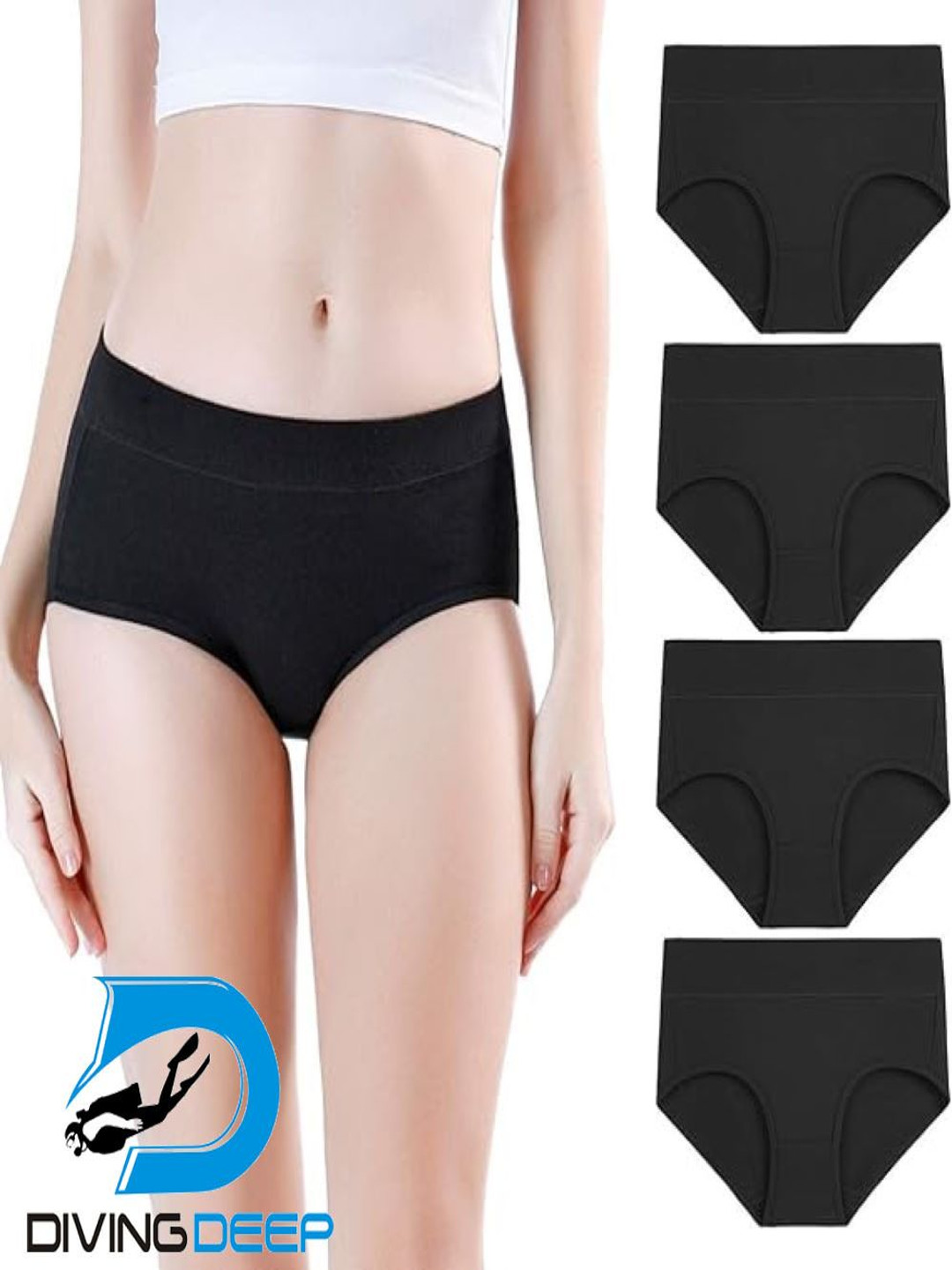 Diving Deep Pack Of 4 Hipster Mid-Rise Briefs DD318 B4 HR 1_4 PC_M