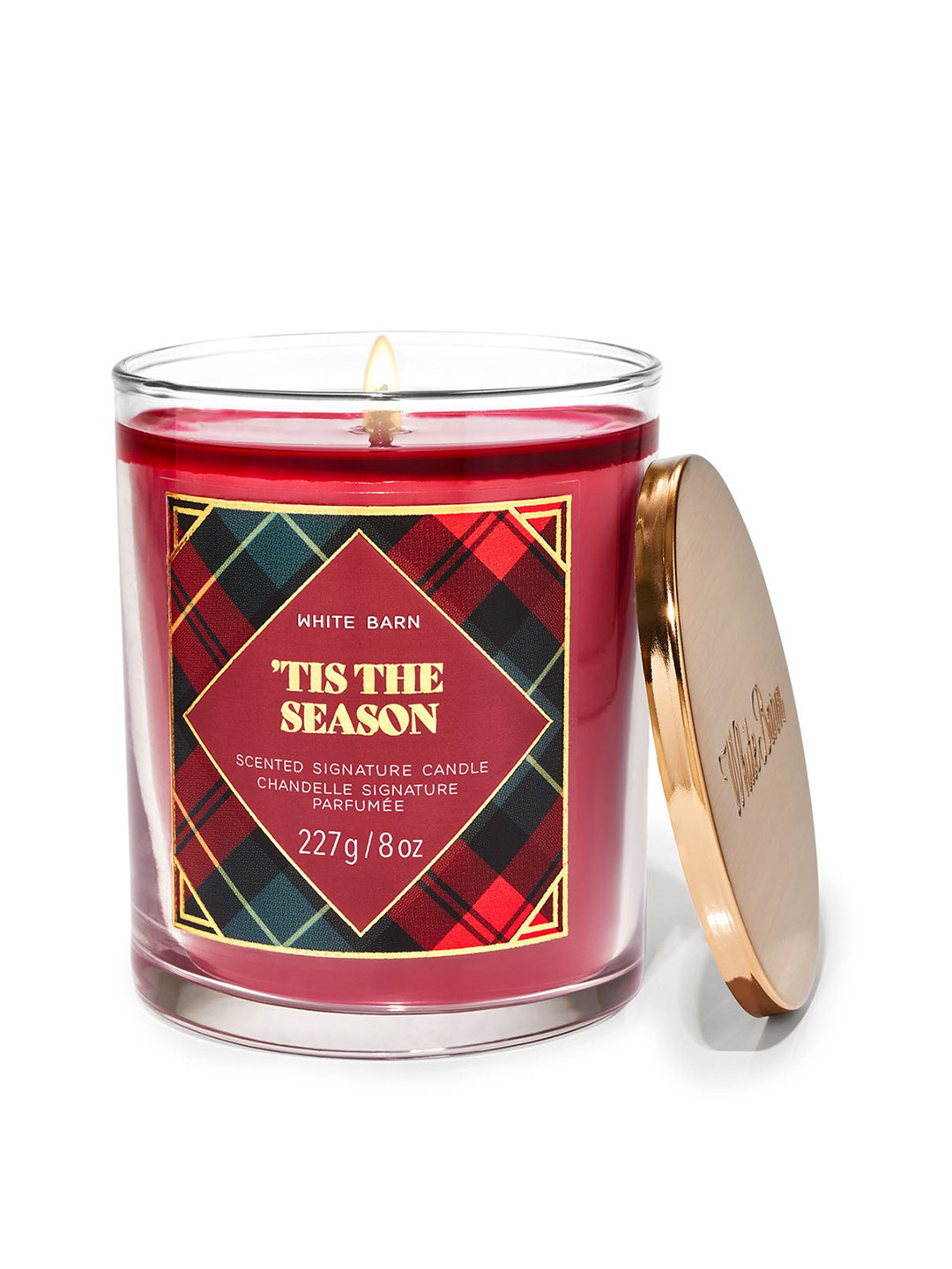 Bath & Body Works Tis The Season Signature Single Wick Scented Candle - 227g