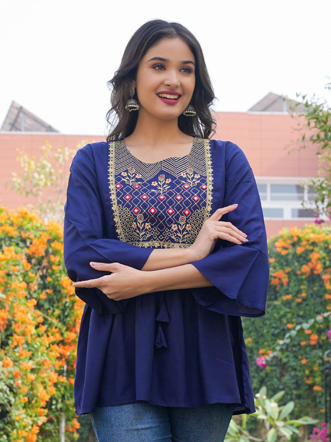 MF Hayat Embroidered Kurti