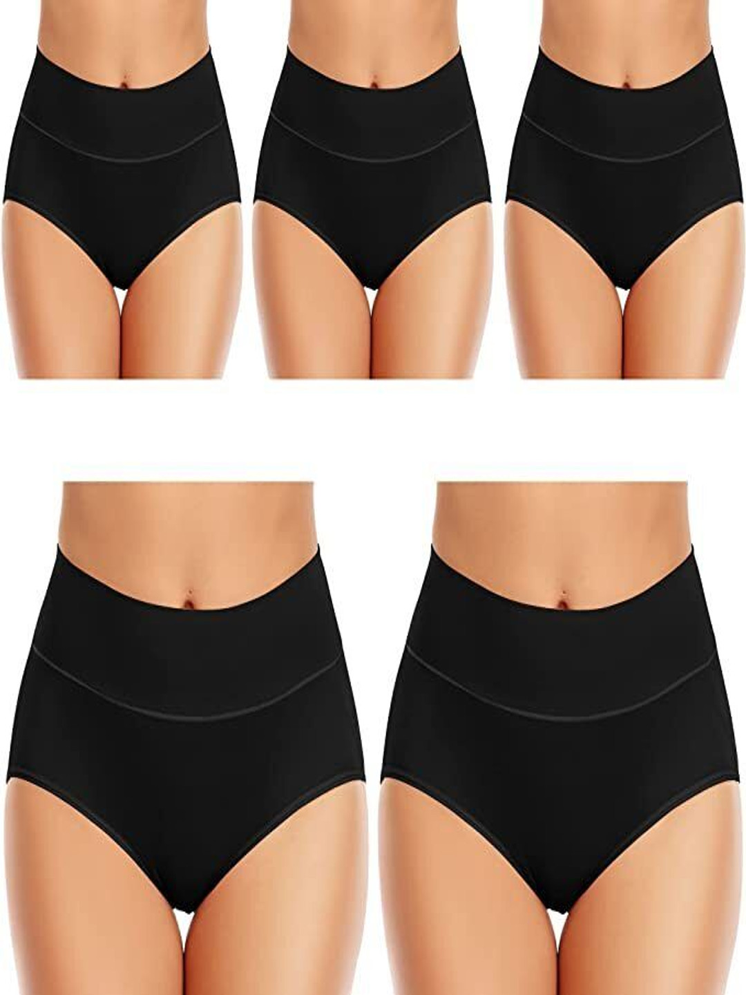 Diving Deep Pack Of 5 High-Rise Hipster Briefs Panty_1075_S