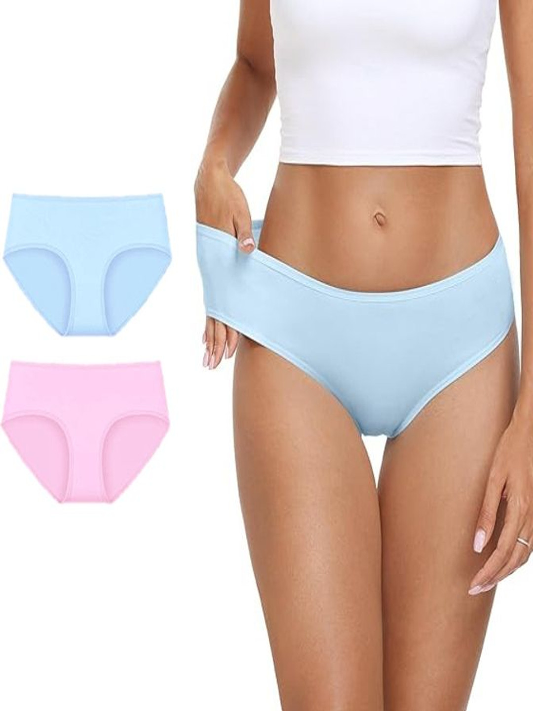Diving Deep Pack Of 2 Cotton Mid-Rise Hipster Briefs DD68 BP, 07 New Pant_ies_2 PC_3XL