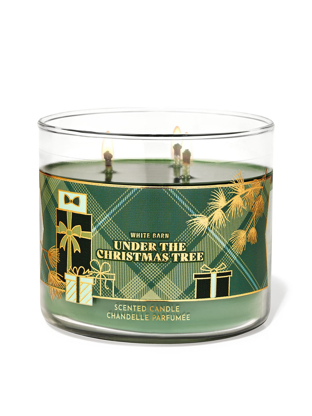 Bath & Body Works White Barn Under The Christmas Tree Scented 3-Wick Candle - 411 g