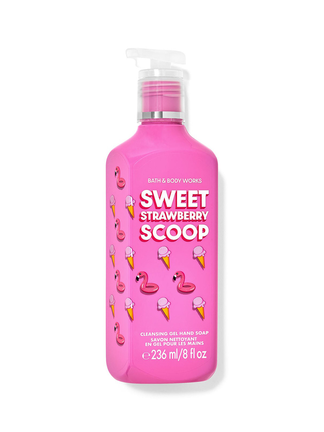 Bath & Body Works Sweet Strawberry Scoop Cleansing Gel Hand Soap - 236ml