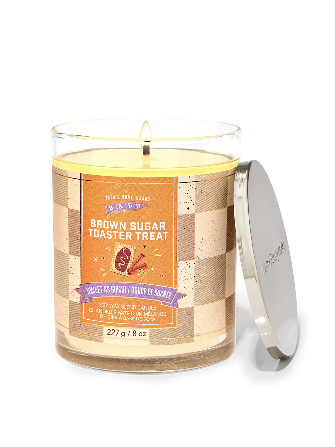 Bath & Body Works Brown Sugar Toaster Treat Single Wick Scented Candle - 227g