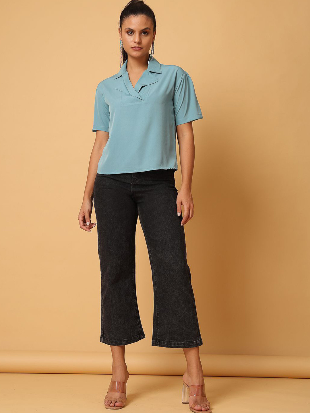 VESTIDO MODAS Crepe Top