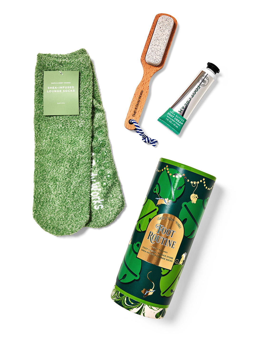 Bath & Body Works 3 Pcs Foot Routine Bath & Body Gift Set