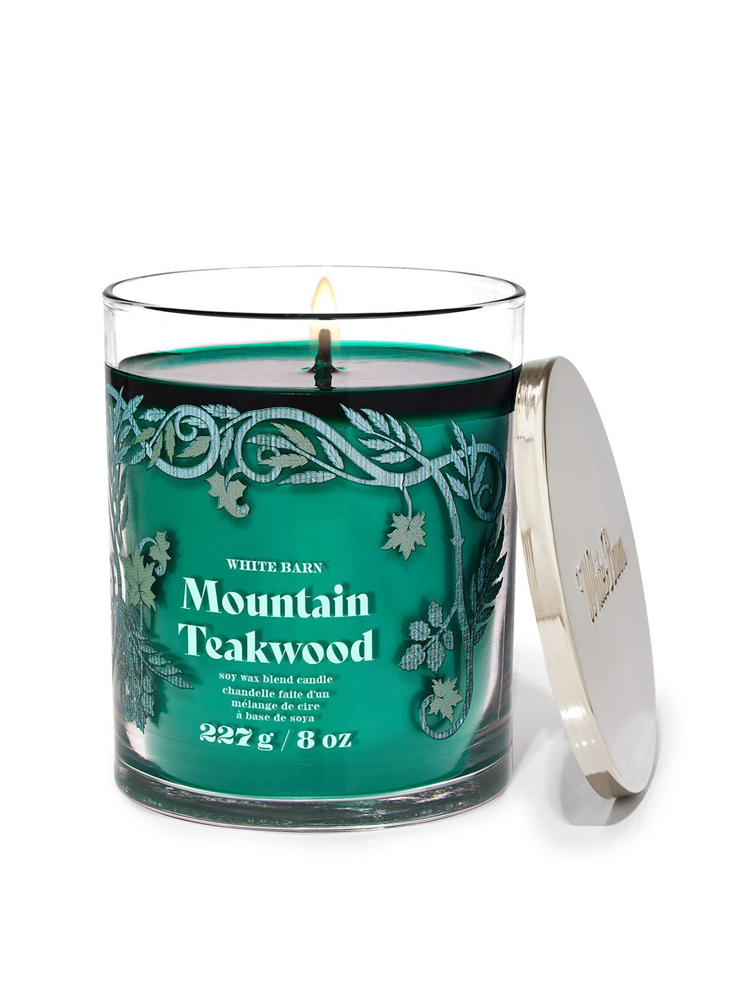 Bath & Body Works Mountain Teakwood Single Wick Scented Candle - 227g