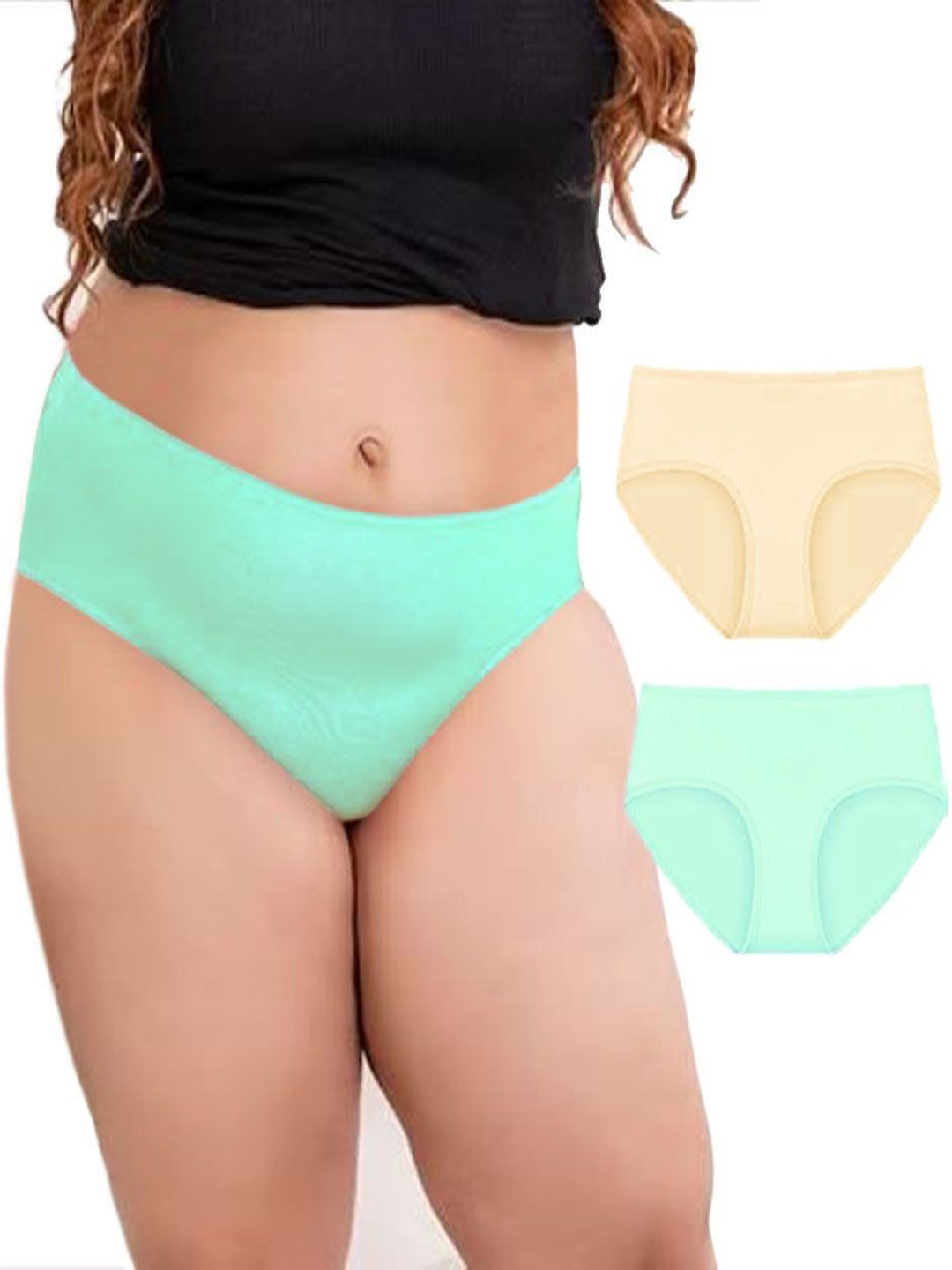 Diving Deep Pack Of 2 Cotton Hipster Briefs DD198 S, 08 New Pant_ies_2 PC_XL