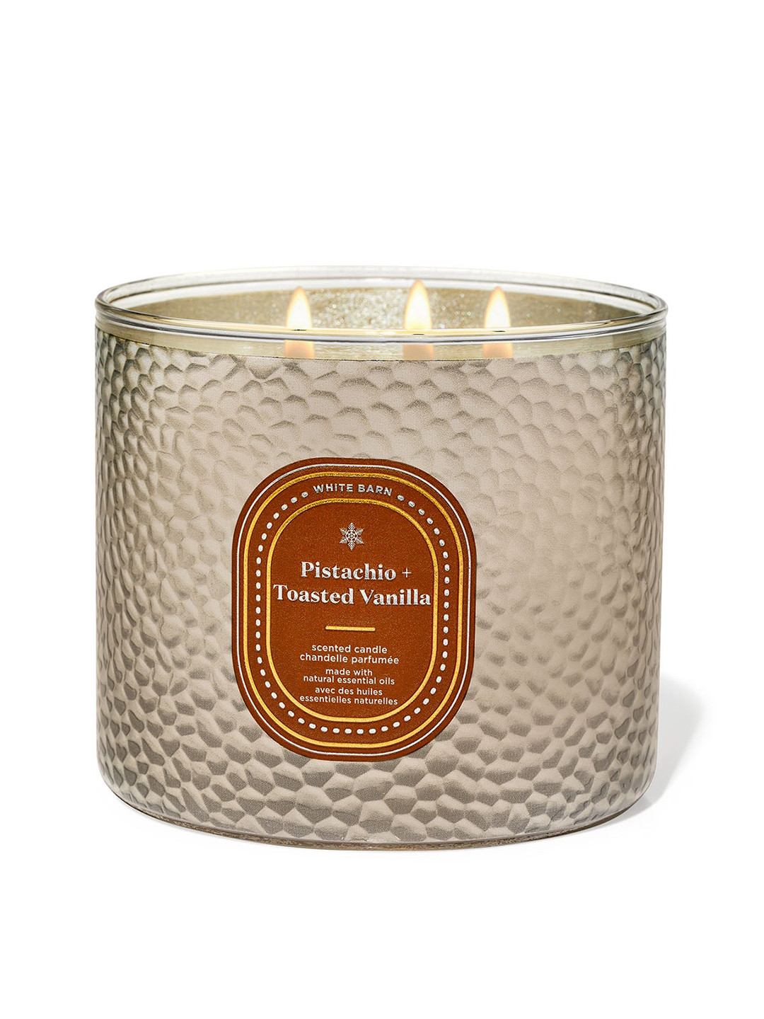 Bath & Body Works Pistachio & Toasted Vanilla 3-Wick Candle - 411 g