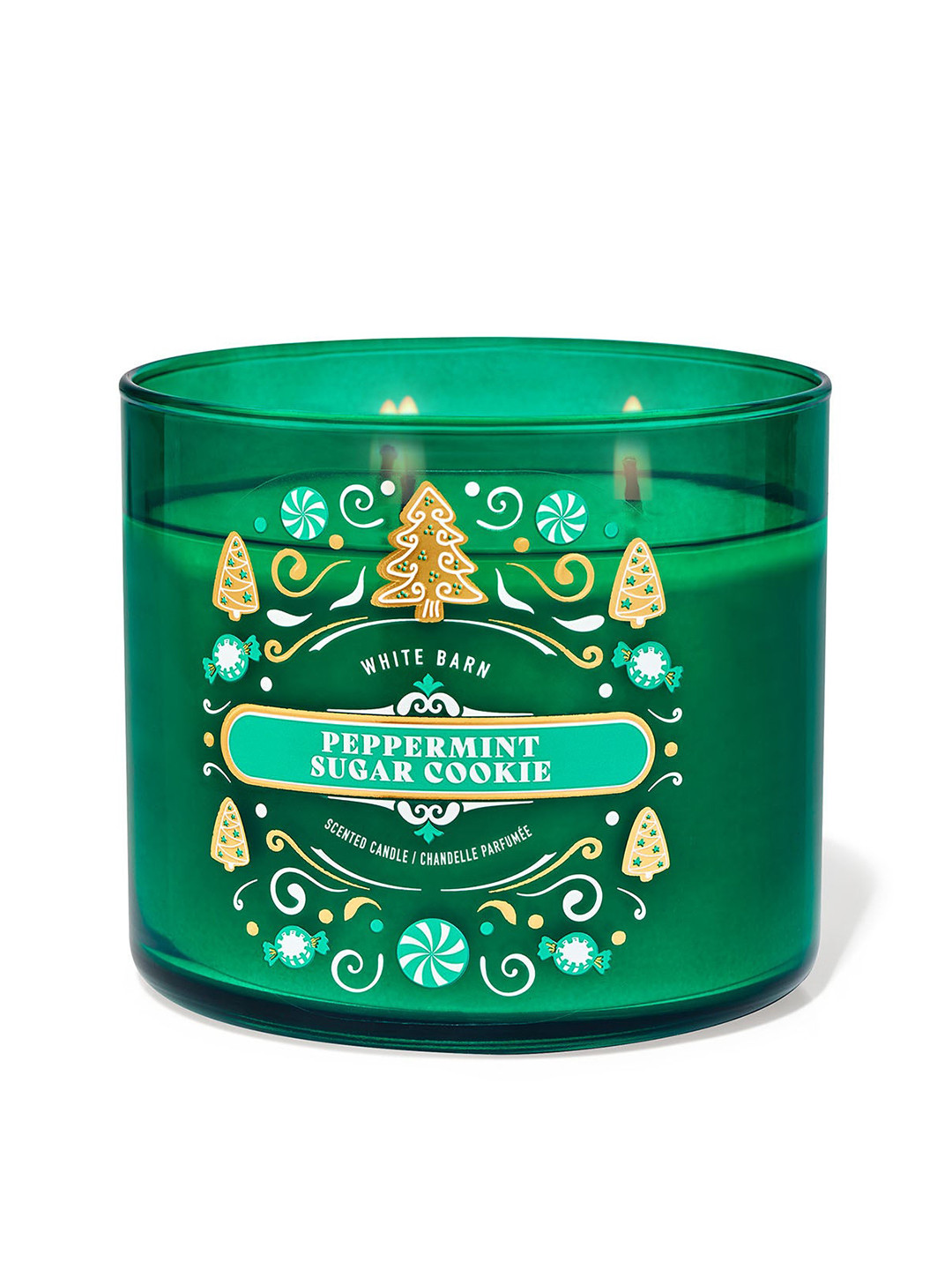 Bath & Body Works Peppermint Sugar Cookie Scented 3-Wick Candle - 411g