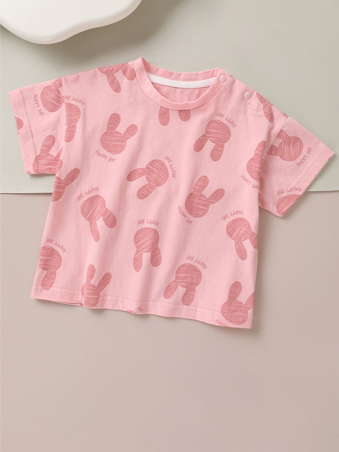 LULU & SKY Print Cotton Crop Top