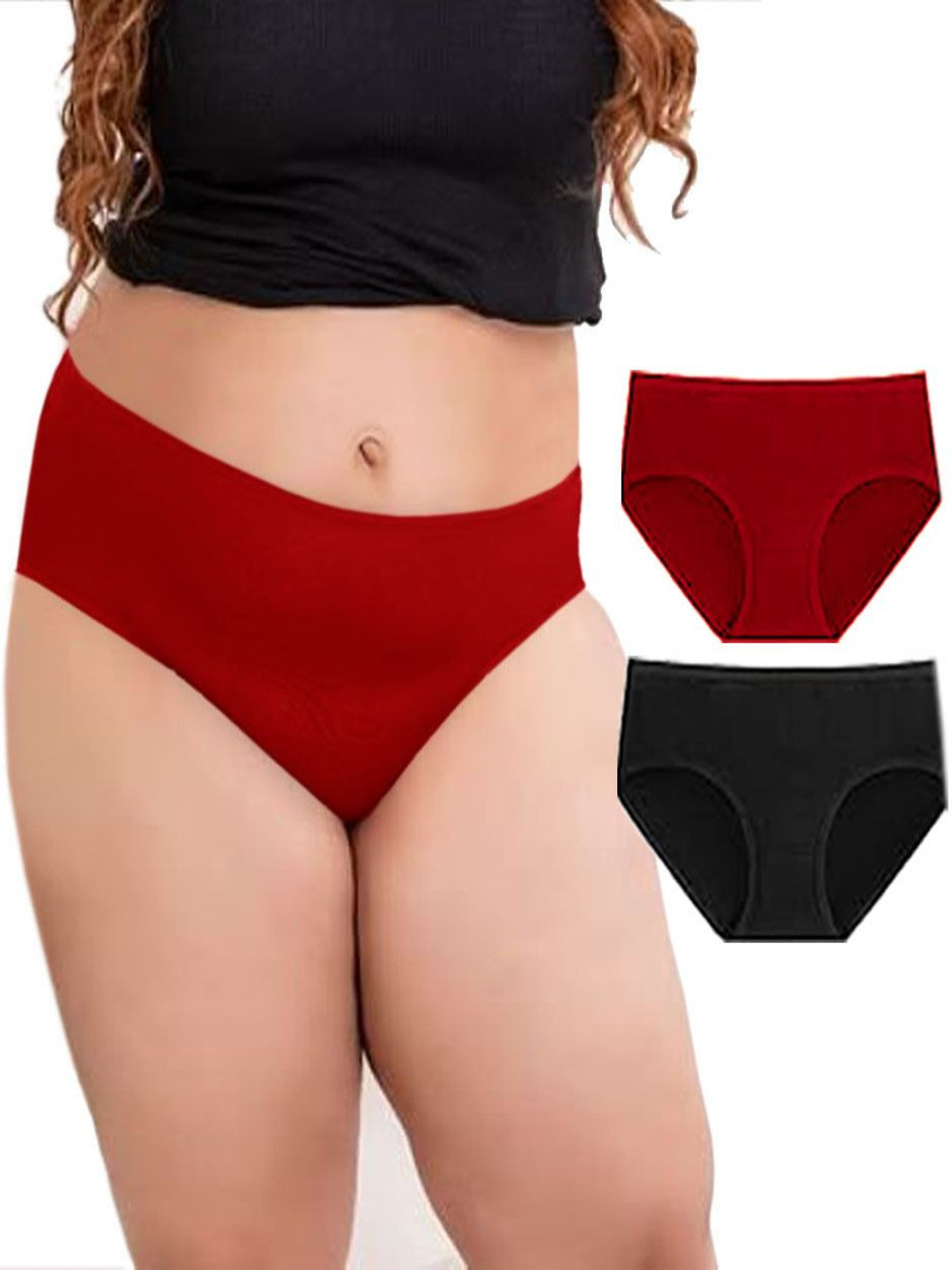 Diving Deep Pack Of 2 Hipster Briefs D152 M, B New Pant_ies_2 PC_L
