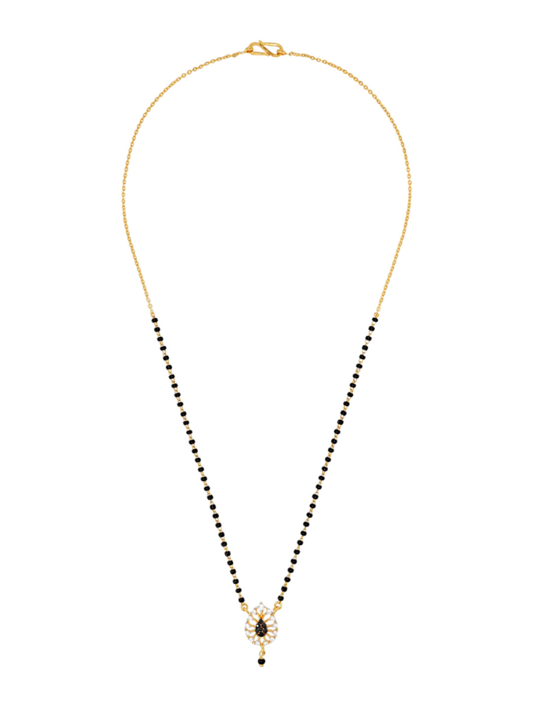 BHIMA 22K BIS Hallmark 916 Purity Yellow Gold Designer Pendant Mangalsutra Fancy Chain