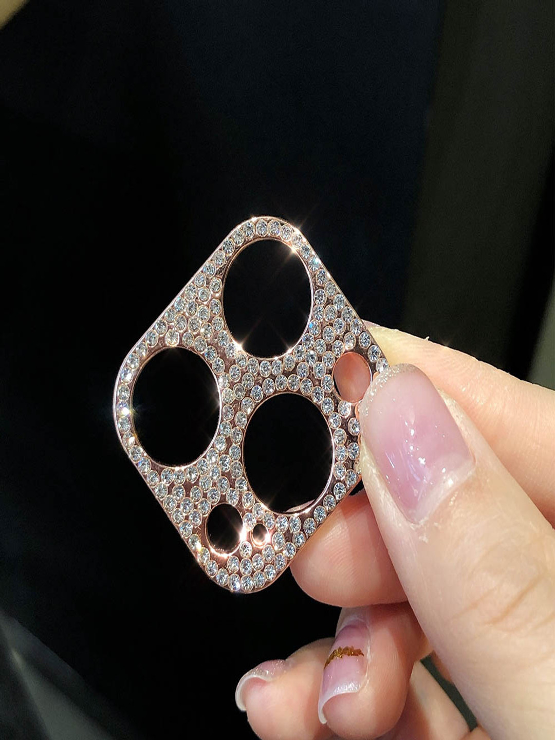 Luxury Kase Glitter iPhone 12 Pro Camera Lens Diamond Protector Cover