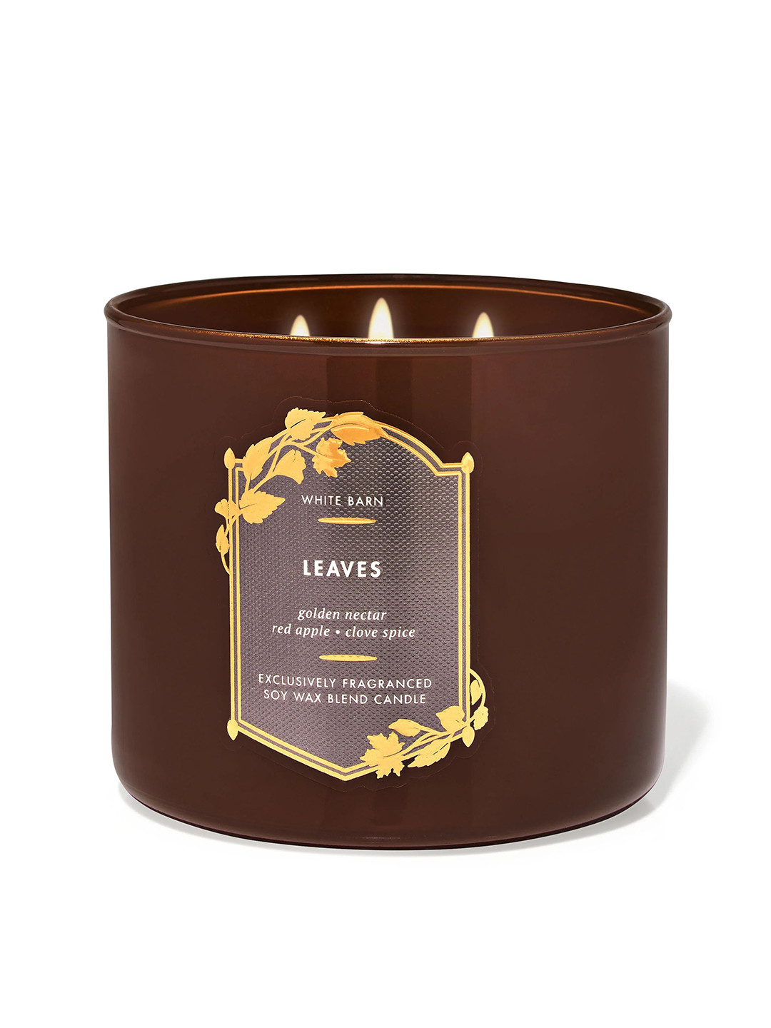 Bath & Body Works Leaves Scented 3-Wick Candle - 411g