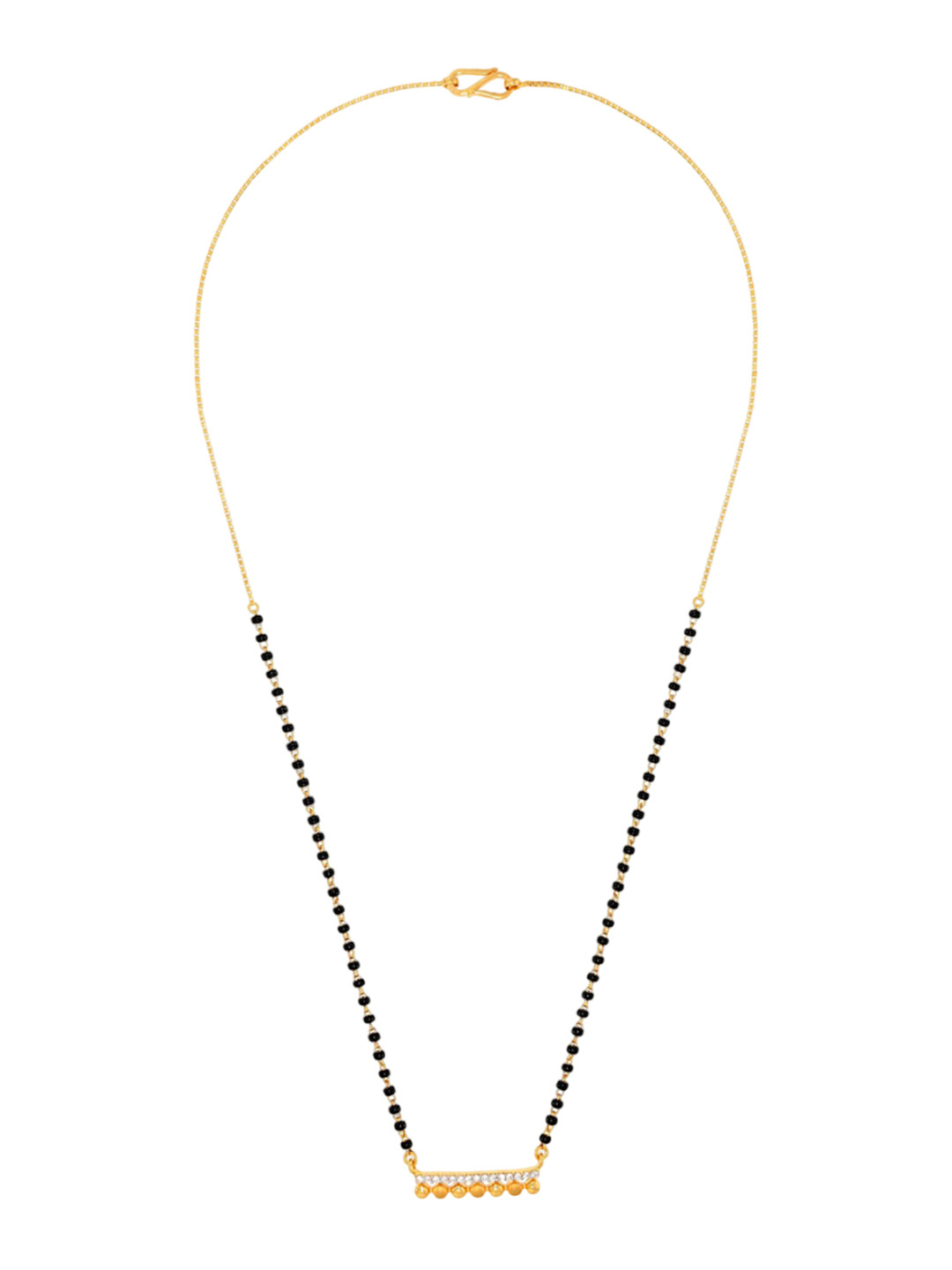 BHIMA 22K BIS Hallmark 916 Purity Yellow Gold Mangalsutra Fancy Chain