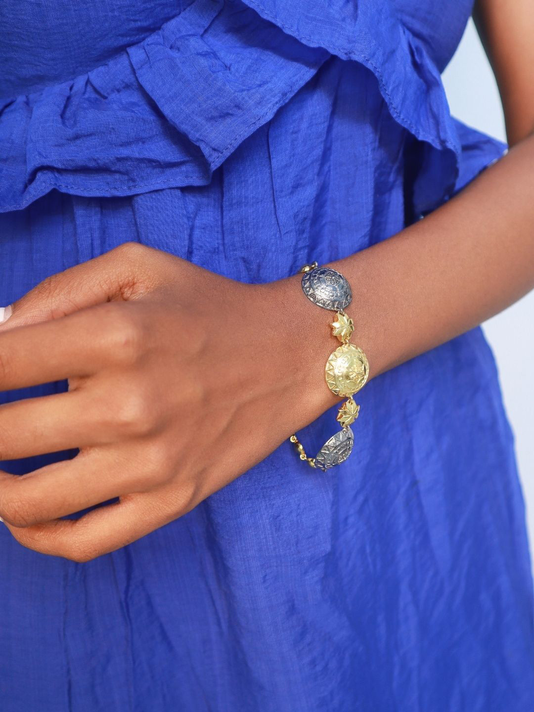 House of Pehr Gold Plated Graho Charm Bracelet