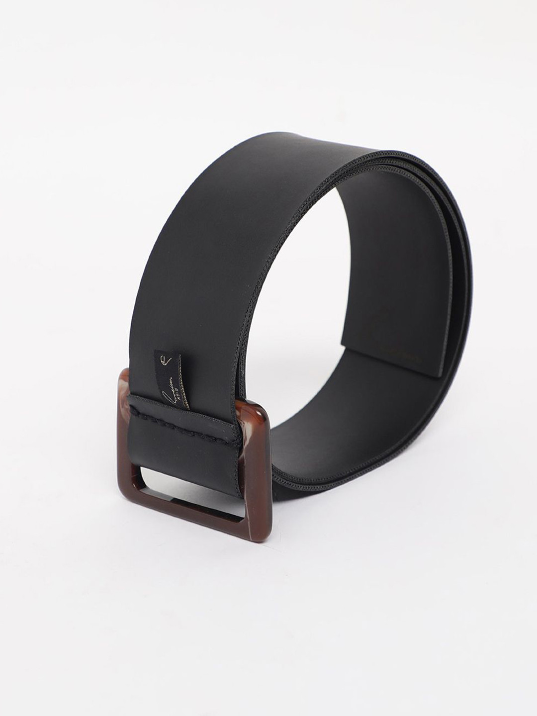 RAREISM Women France Primary Black Leather Belt