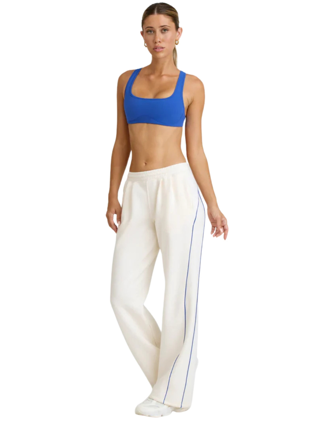 EVERDION Women Relaxed Straight Leg High-Rise Easy Wash Joggers Trousers