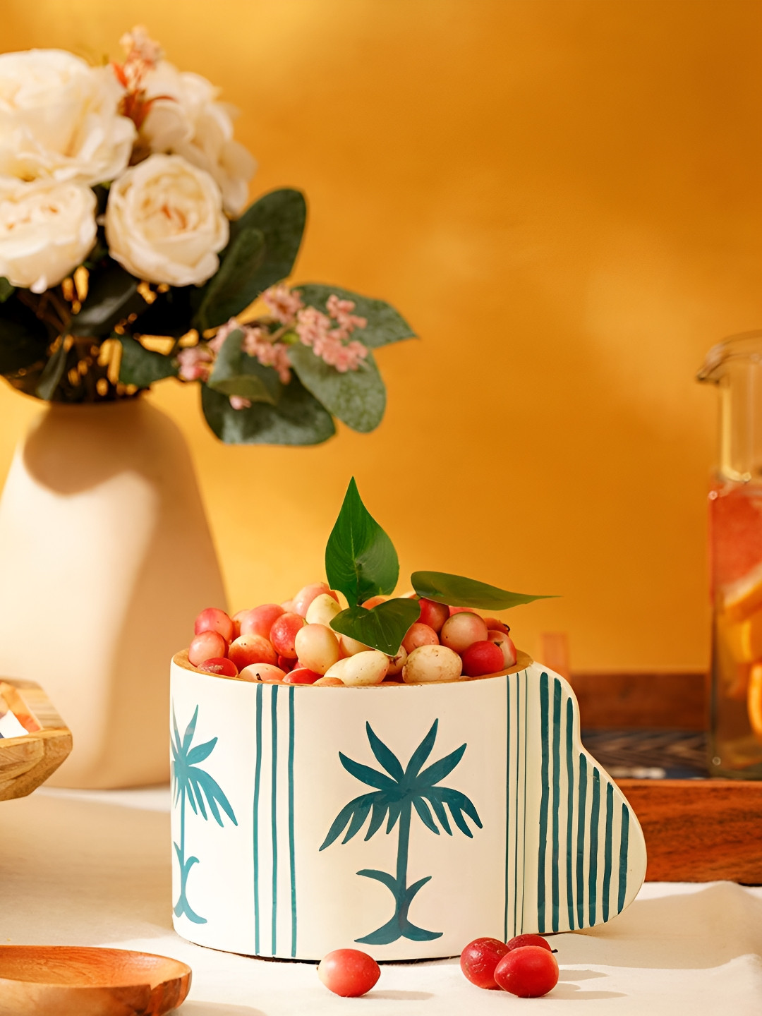 JAYPORE Precious Daughter Blue Conversational Wood Handmade Mug-355ml