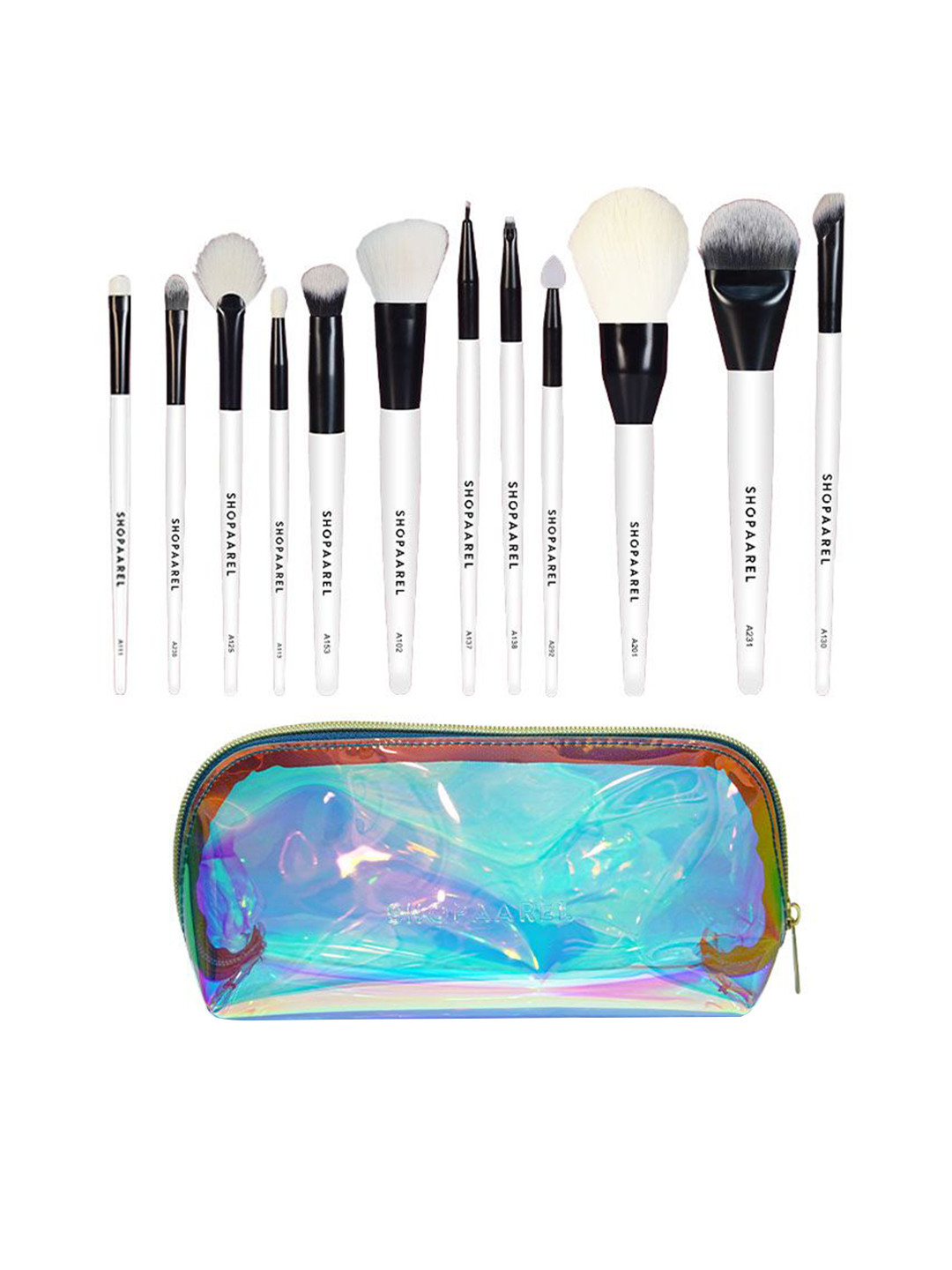 Shopaarel Set Of 12 Easy Blendable Essential Makeup Brush Set