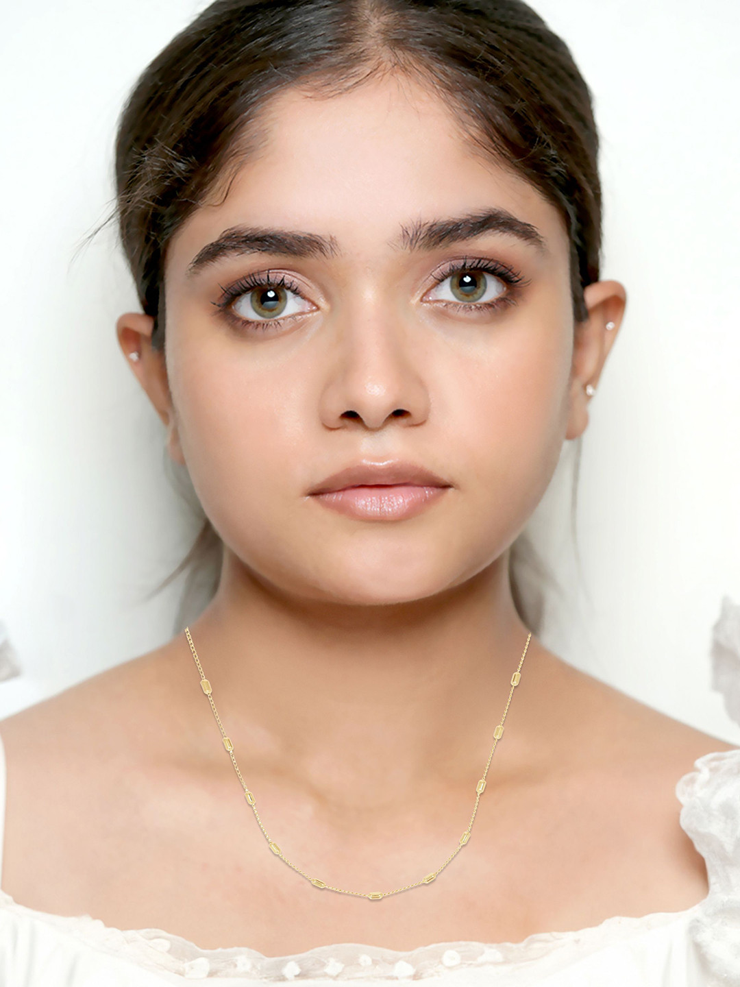 BHIMA 22K BIS Hallmark 916 Purity Yellow Gold Mini Balls Plain Chain