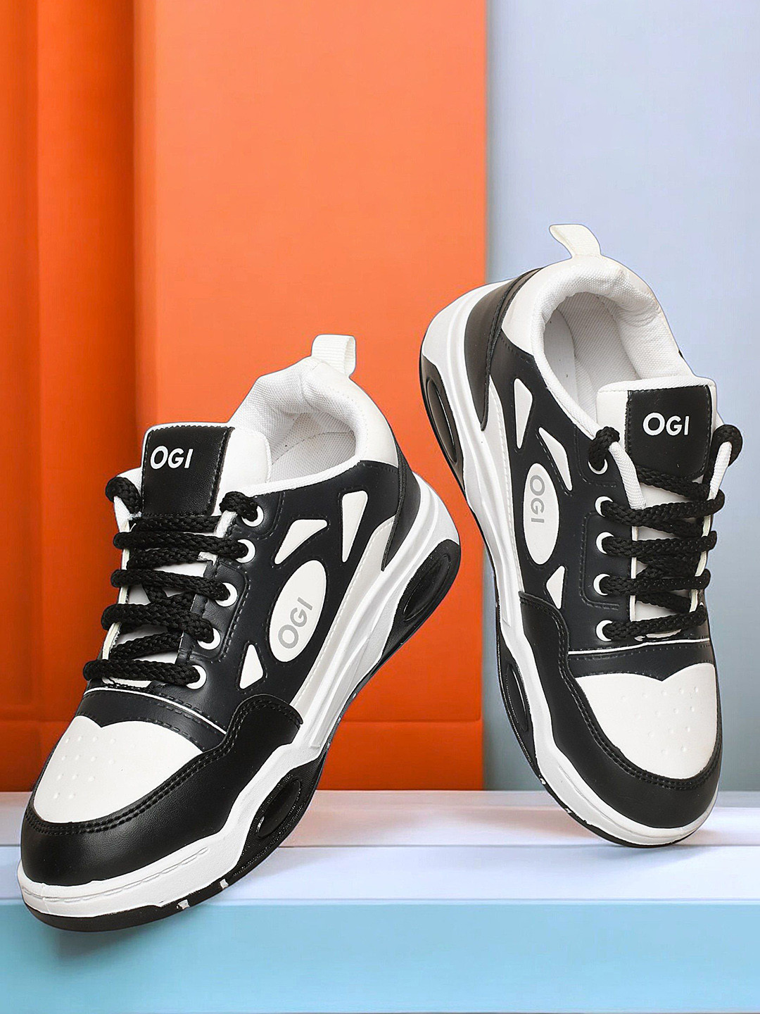 FEEL TIME Women Colourblocked Lace-Ups Sneakers