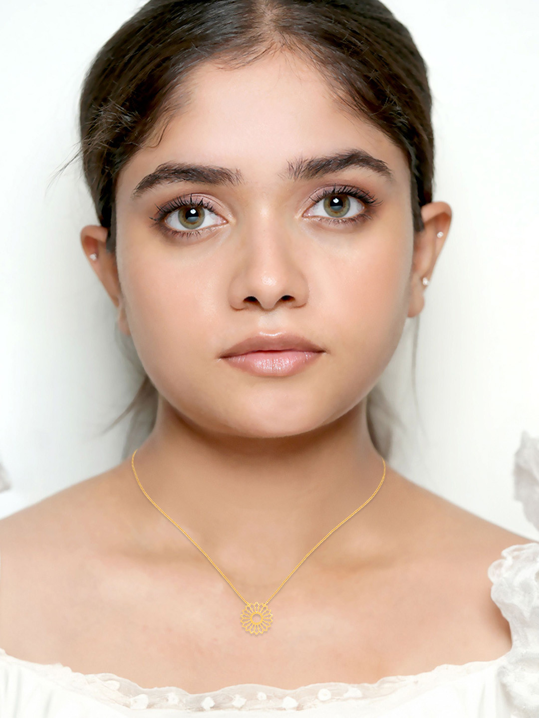 BHIMA 22K BIS Hallmark 916 Purity Yellow Gold Blossom Necklace