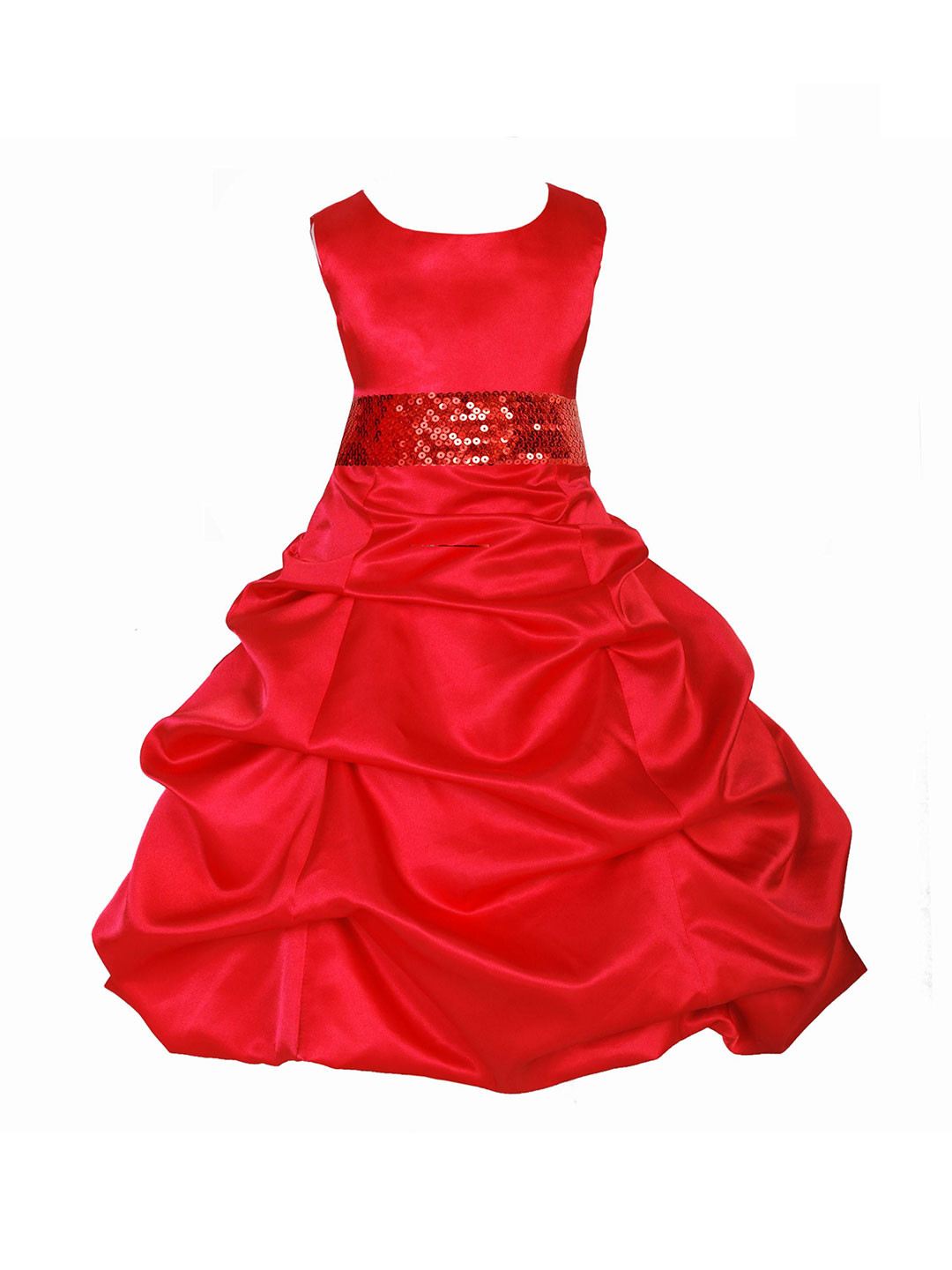 Wow Princess Girls Round Neck Fit and Flare Dresses