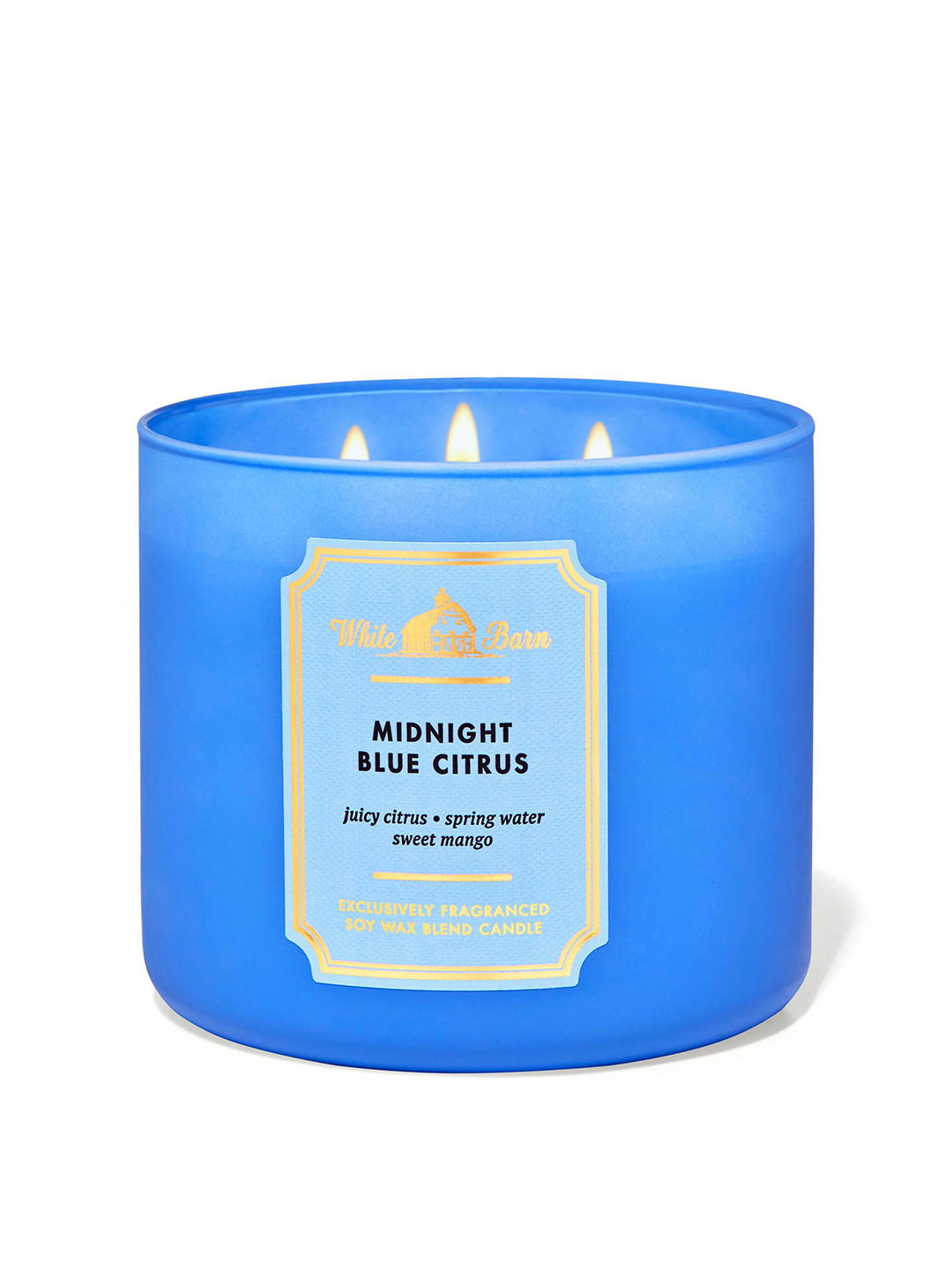 Bath & Body Works Midnigh Scented 3 Wick Citrus Solid Geometric Regular Jar Candles