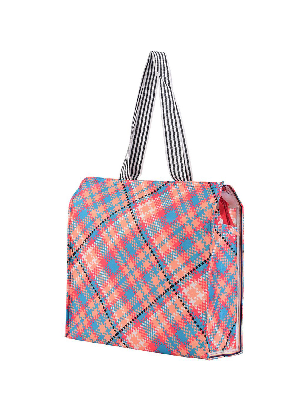 Kuber Industries Unisex Checked Lunch Bags