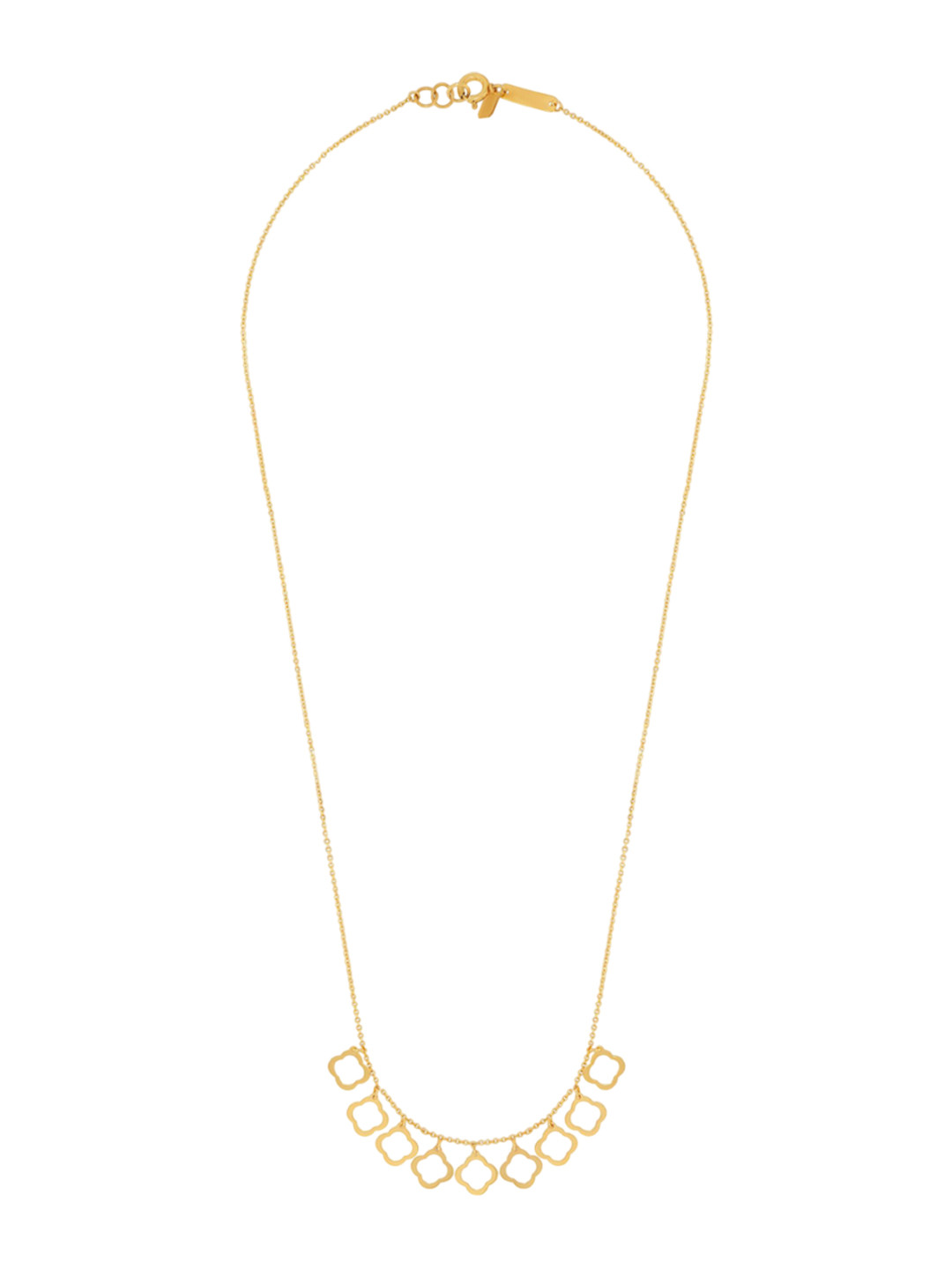 BHIMA 22K BIS Hallmark 916 Purity Yellow Gold Designer Shape Necklace