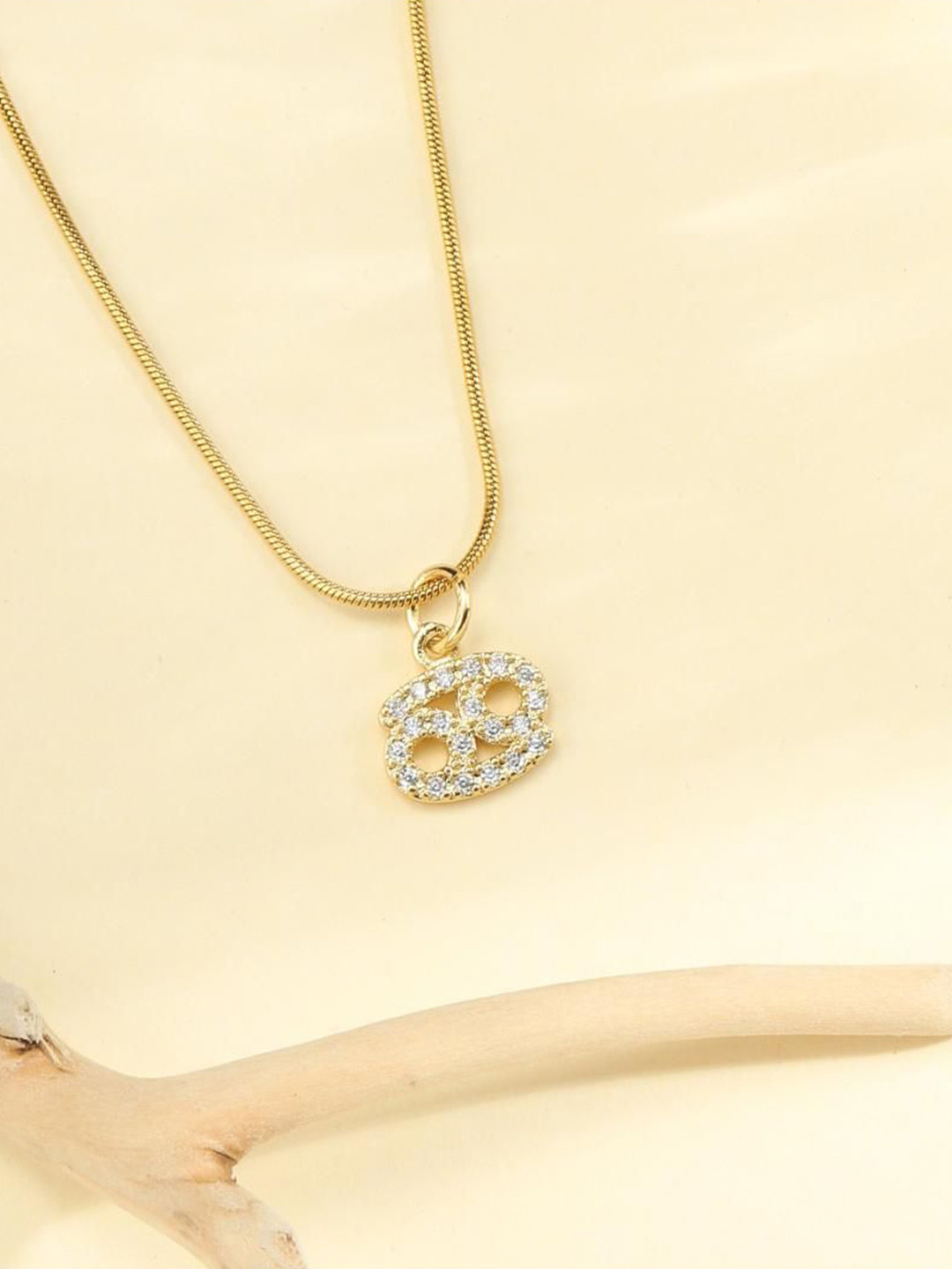 SALTY Cosmic Zodiac Pendant With Neck Chain - Cancer