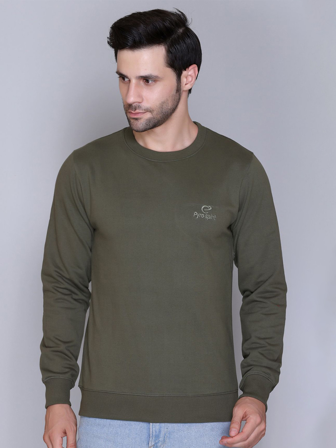 PYRO SPIRIT Men Cotton Sweatshirt