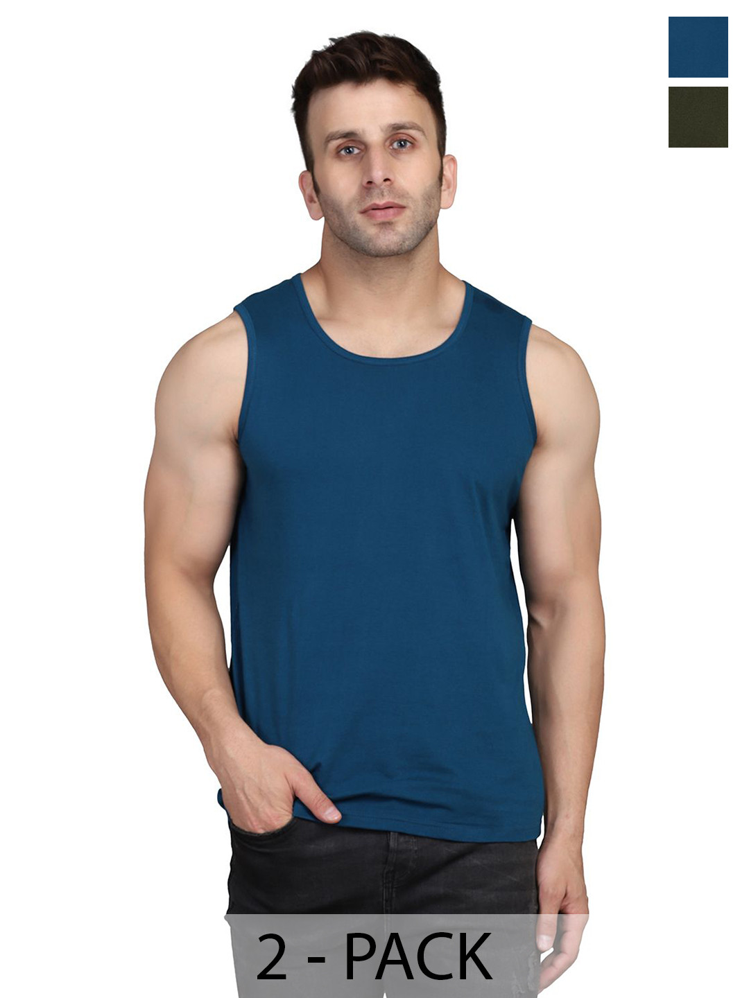 Woostro Pack Of 2 Gym Innerwear Vests