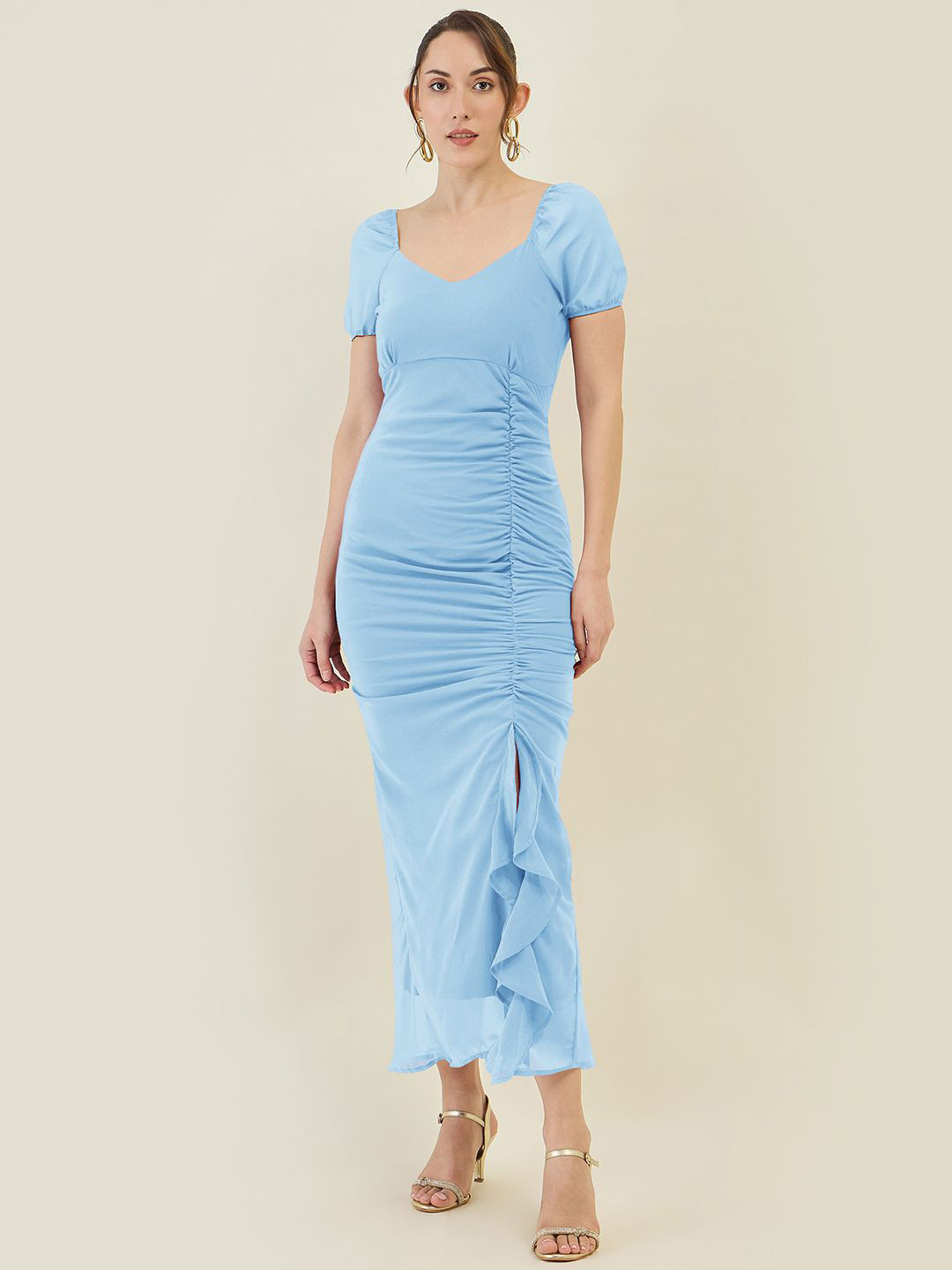 aayu Ruffled Georgette Maxi Dress