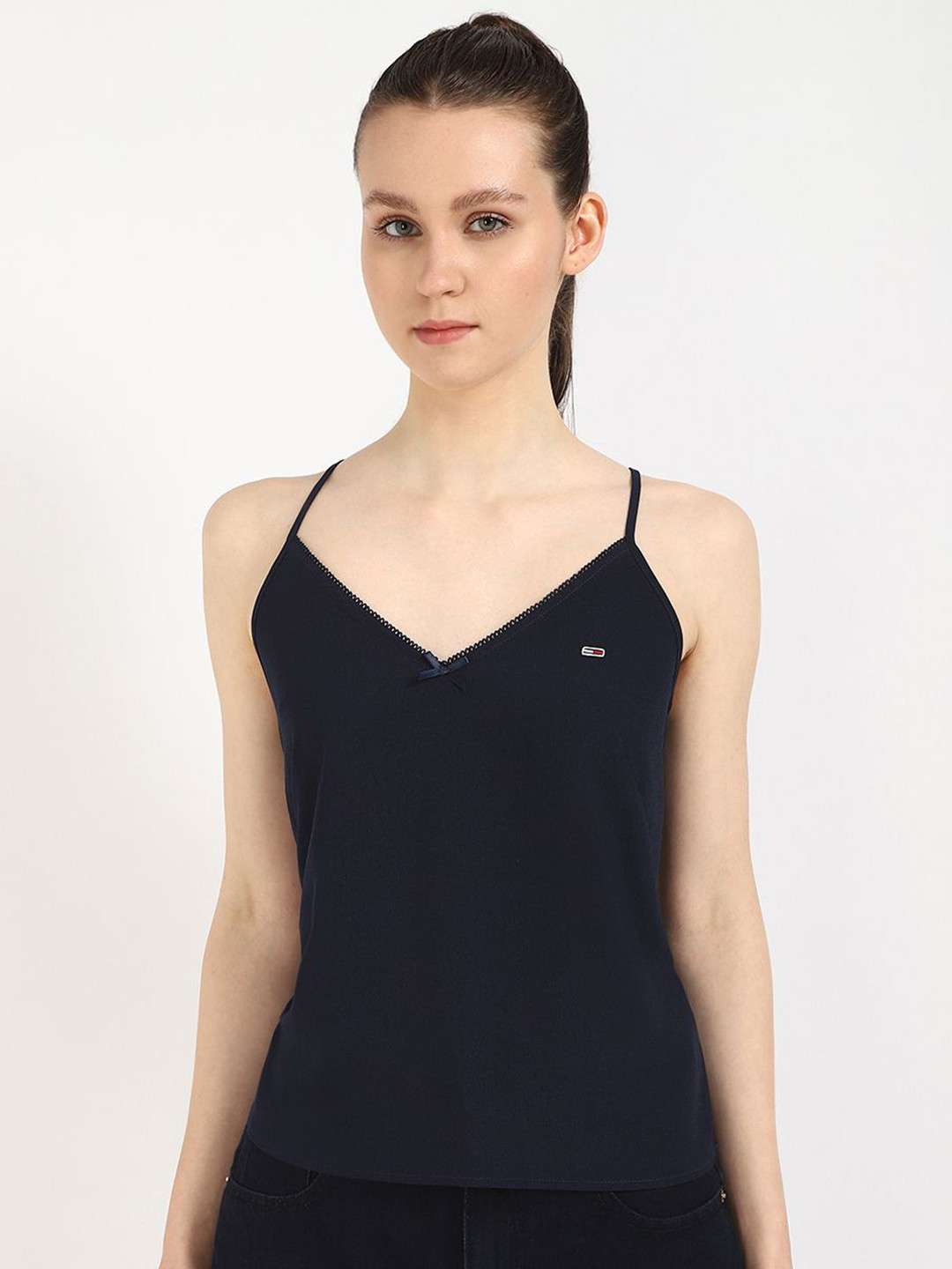 Tommy Hilfiger Women Shoulder Strap Sleeveless Regular Top