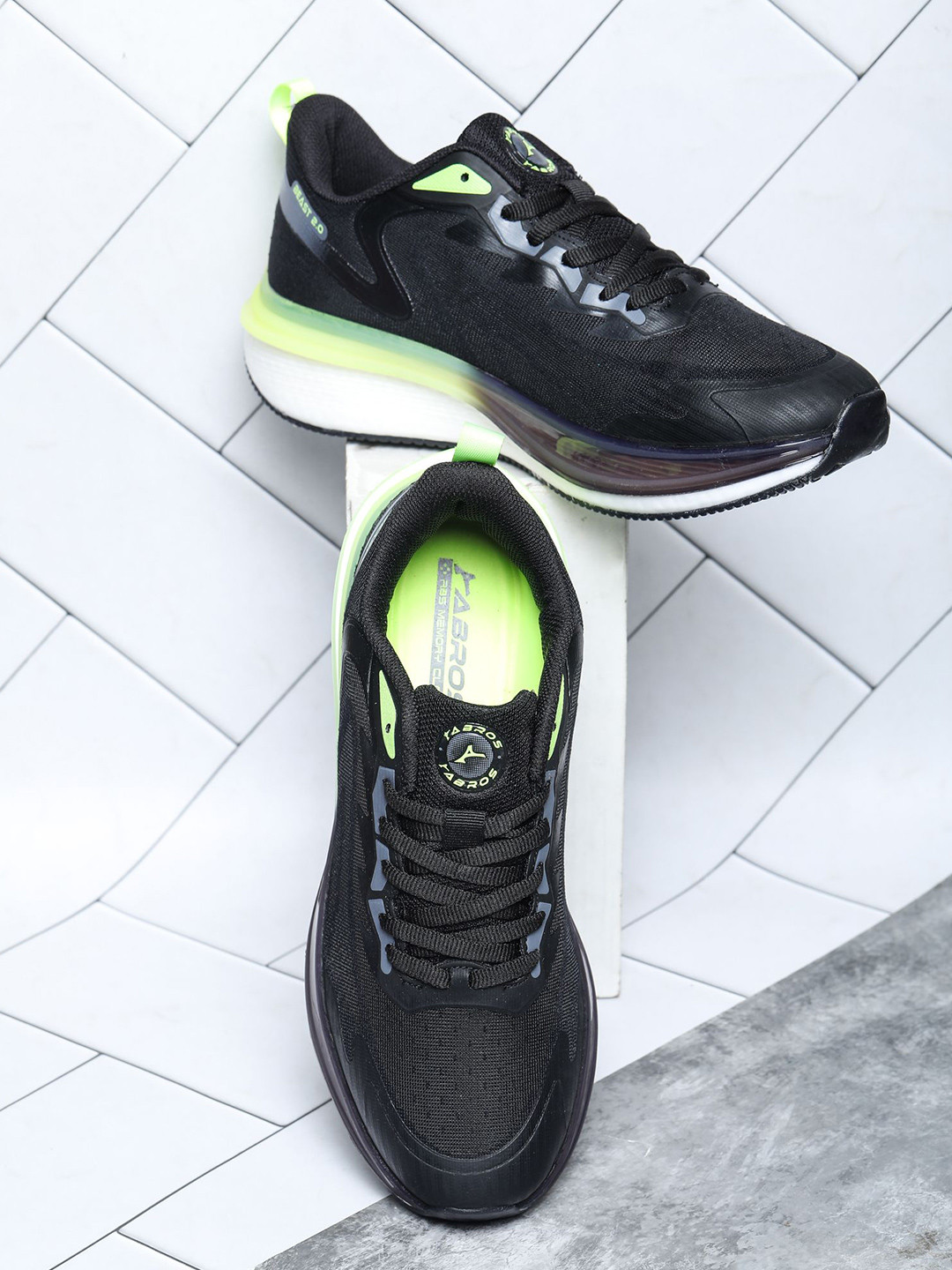 ABROS Men Void Mesh Running Shoes