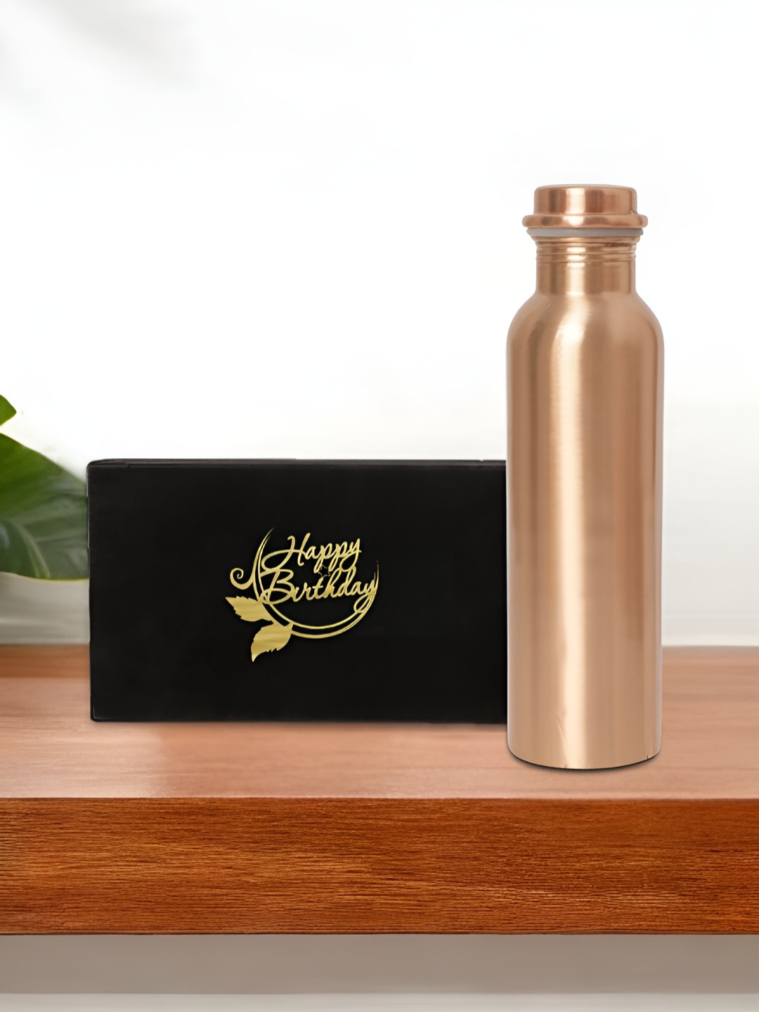 INTERNATIONAL GIFT Solid Copper BPA Free Water Bottle - 950ml