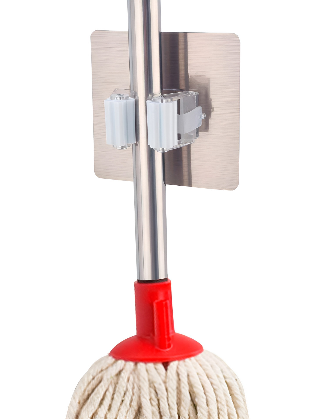 HOKIPO Magic Sticker Series Self Adhesive Mop & Broom Holder