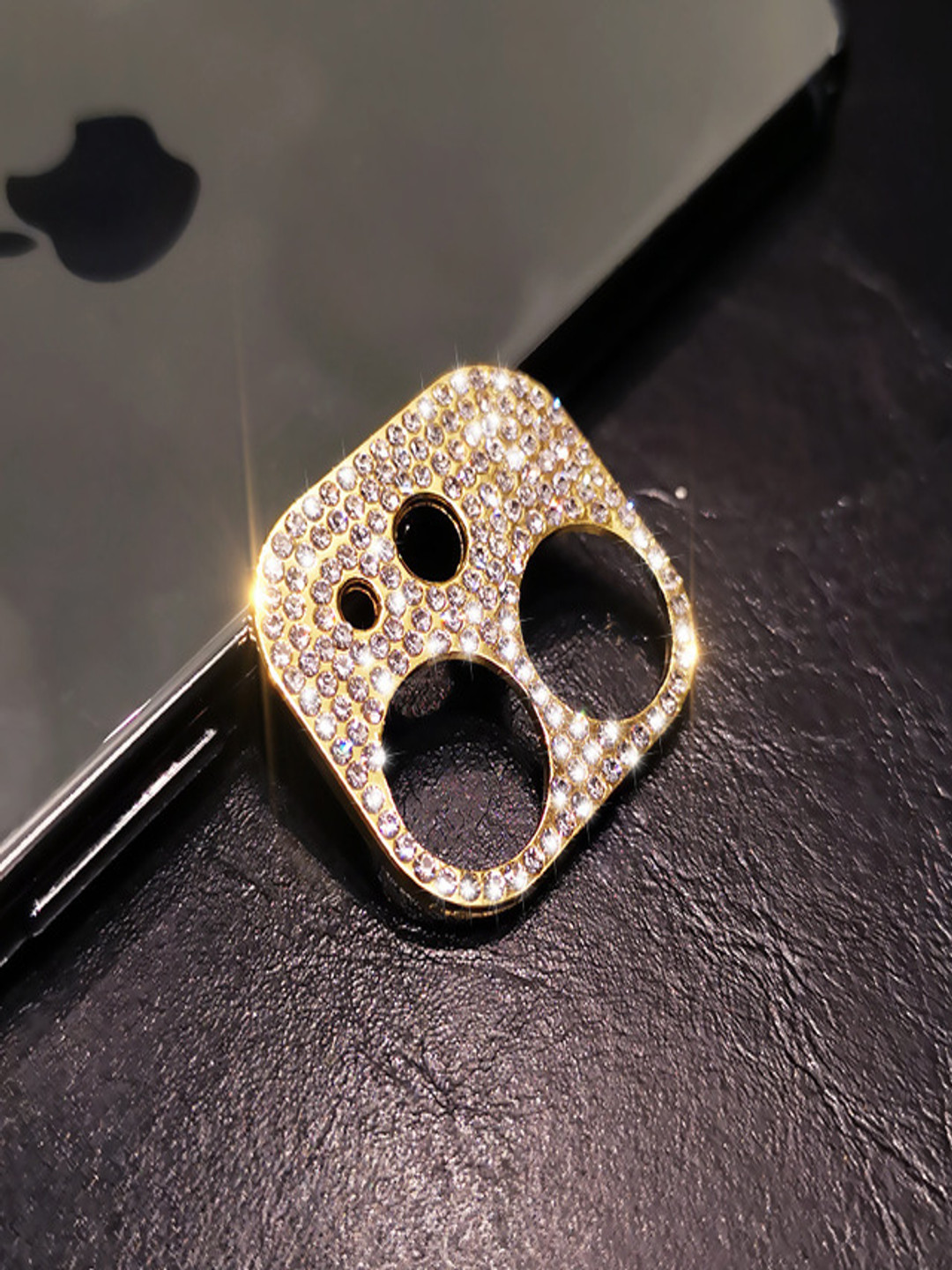 Luxury Kase Glitter iPhone 12 Camera Lens Diamond Protector Cover