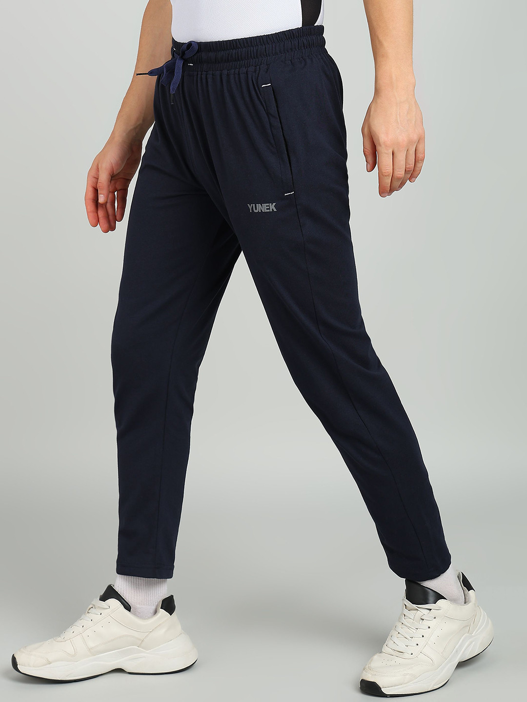 YUNEK Men Cotton Anti Odour Mid Rise Track Pants