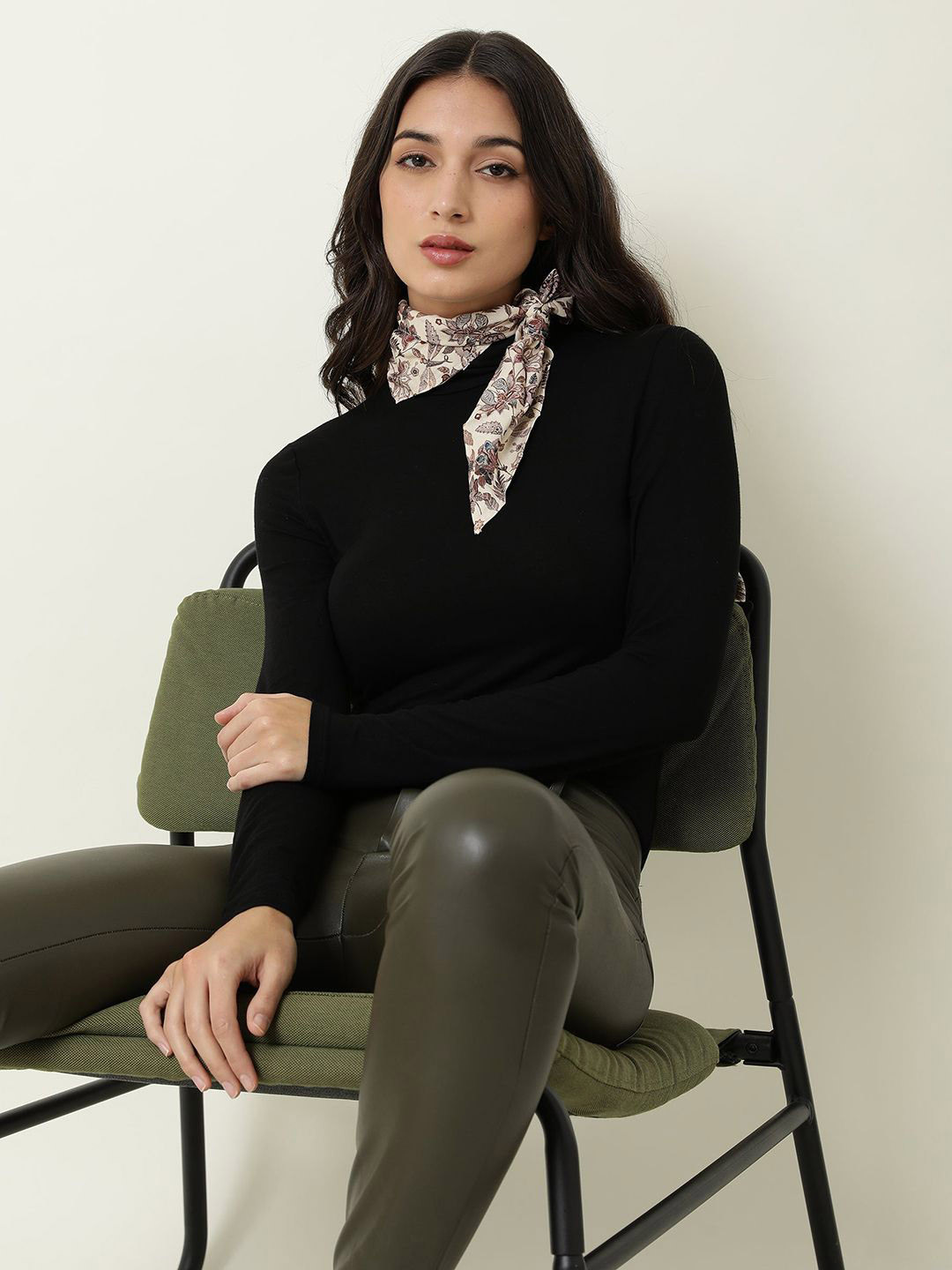 RAREISM Women Miller Primary Beige Scarves