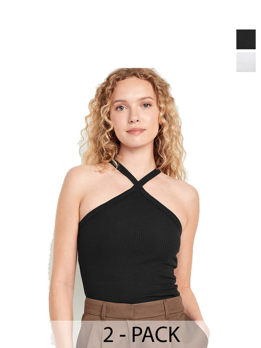 SRISARAS Halter Neck Tank Top