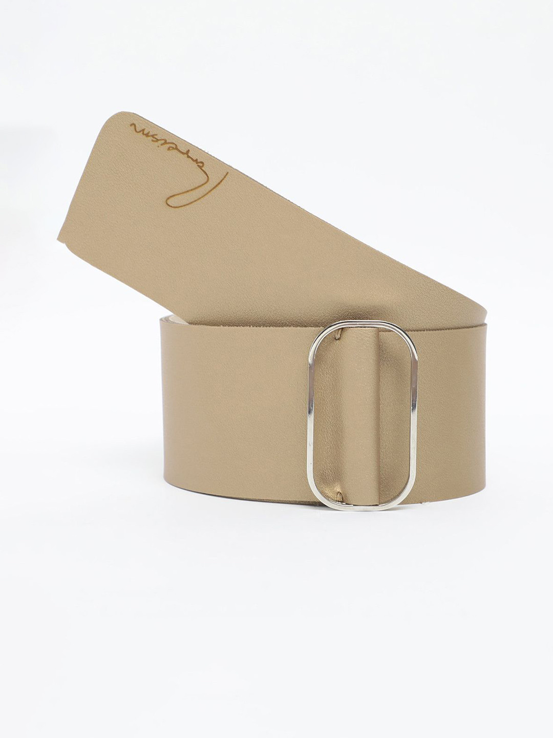 RAREISM Women Abandon Light Gold Leather Belt