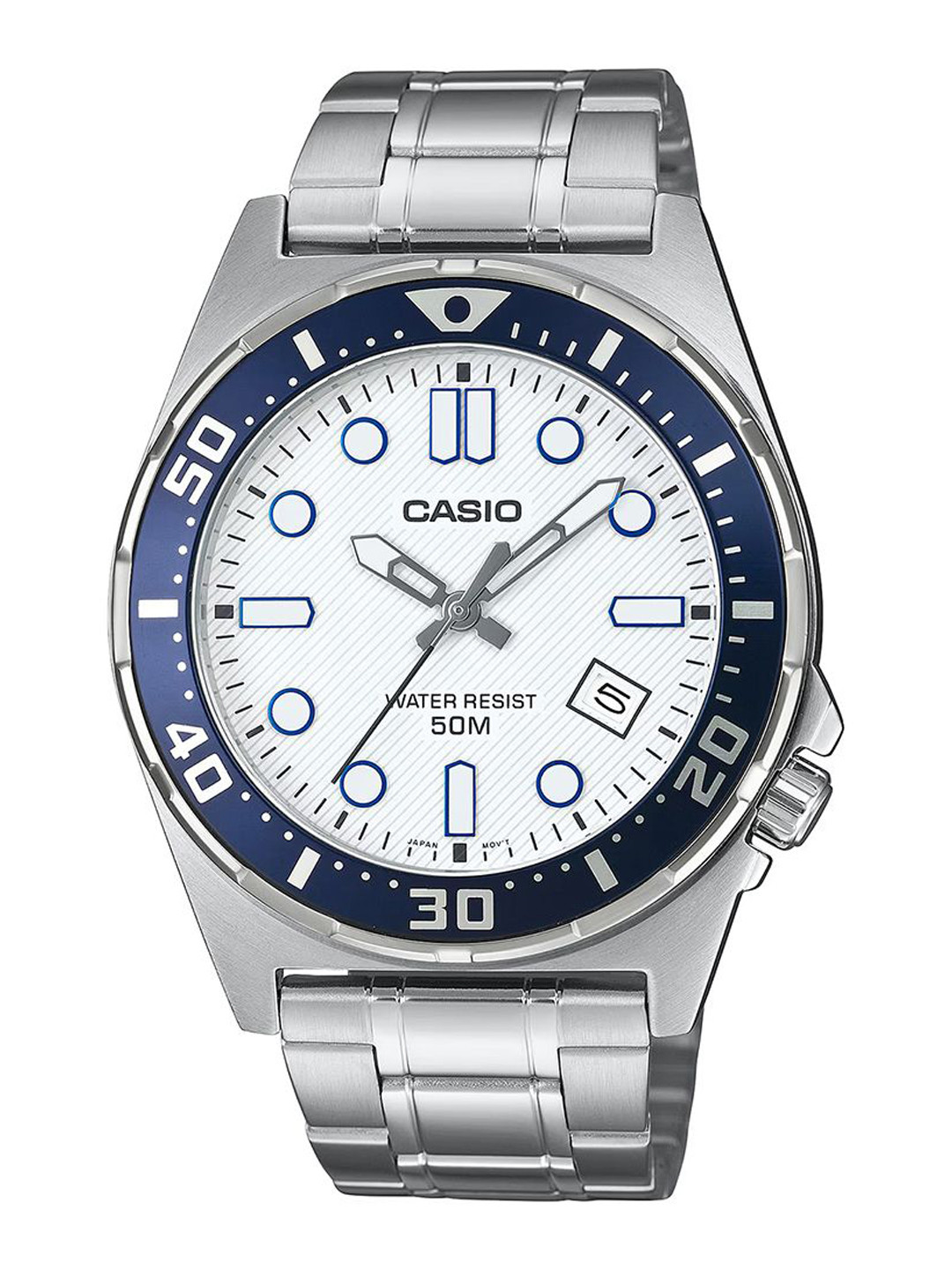 CASIO Men Dial & Stainless Steel Cuff Straps Analogue Watch A2379