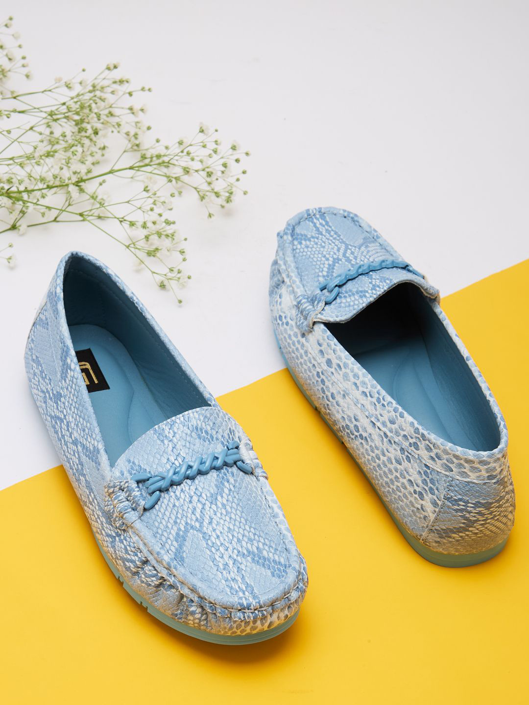Sole To Soul Women Printed Slip On Loafers