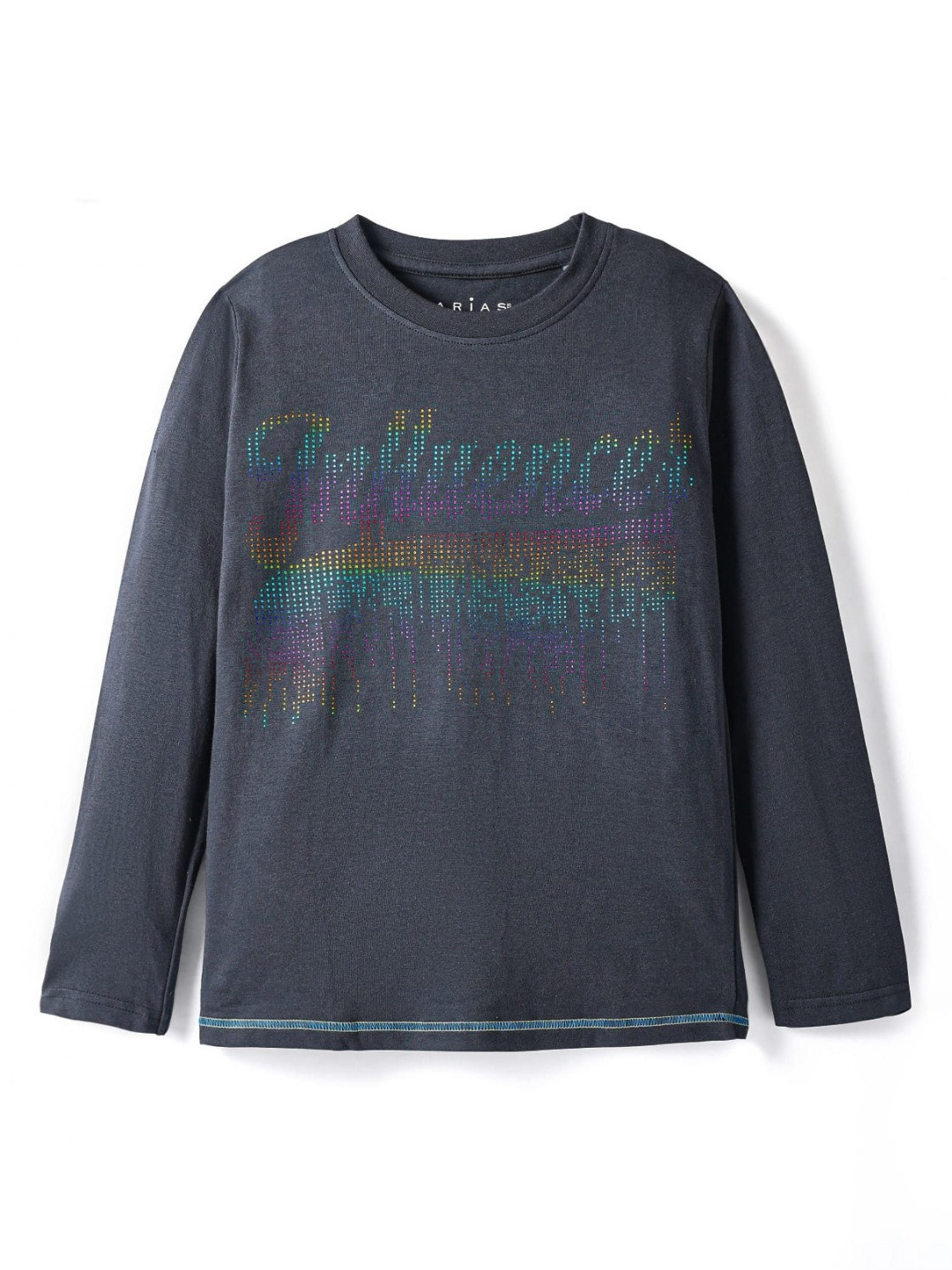 ARIAS By LARA DUTTA Boys Varsity Printed Round Neck Cotton T-shirt