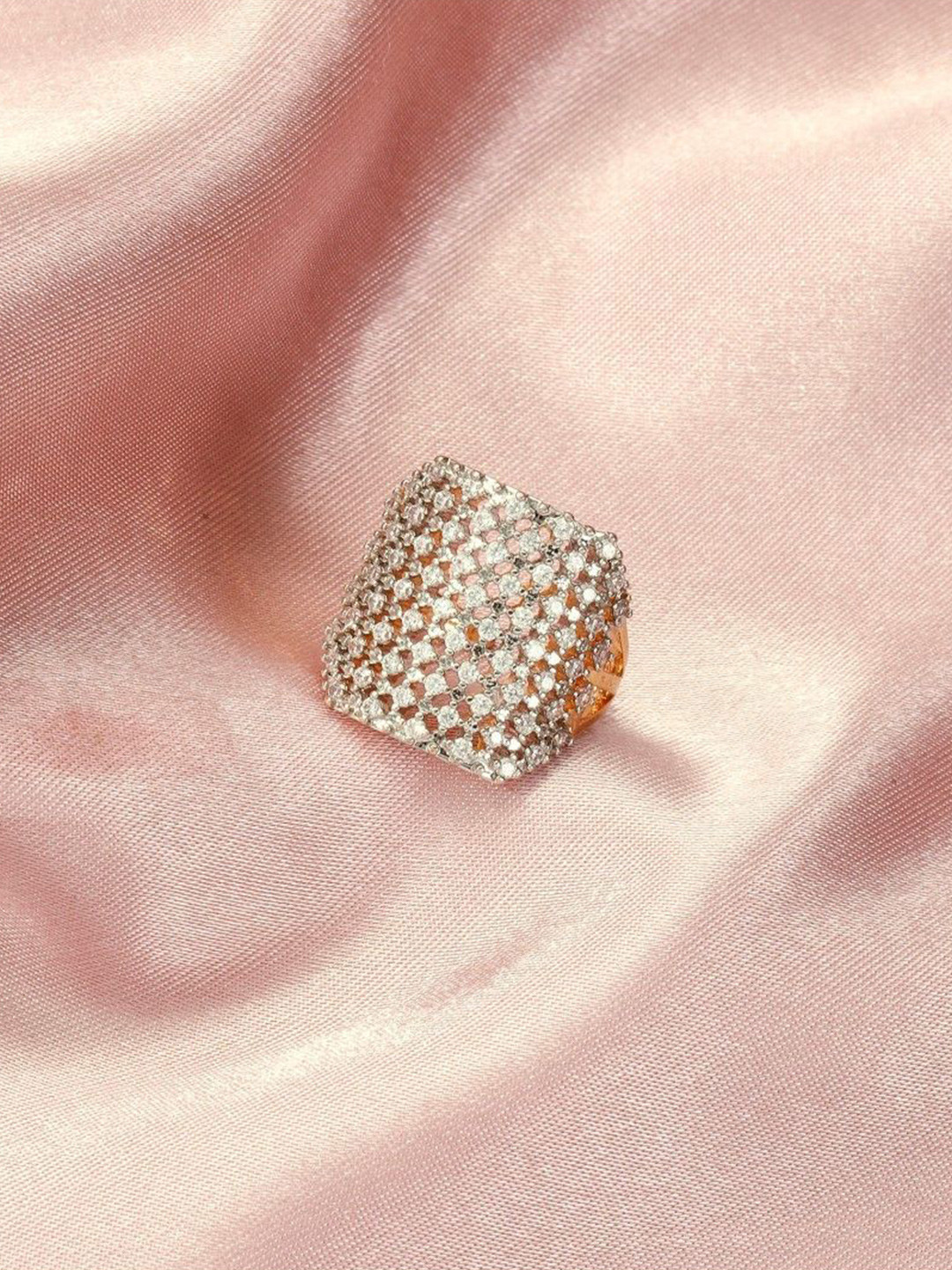 SALTY Maharani Gemstone Cocktail Ring For Women & Girls